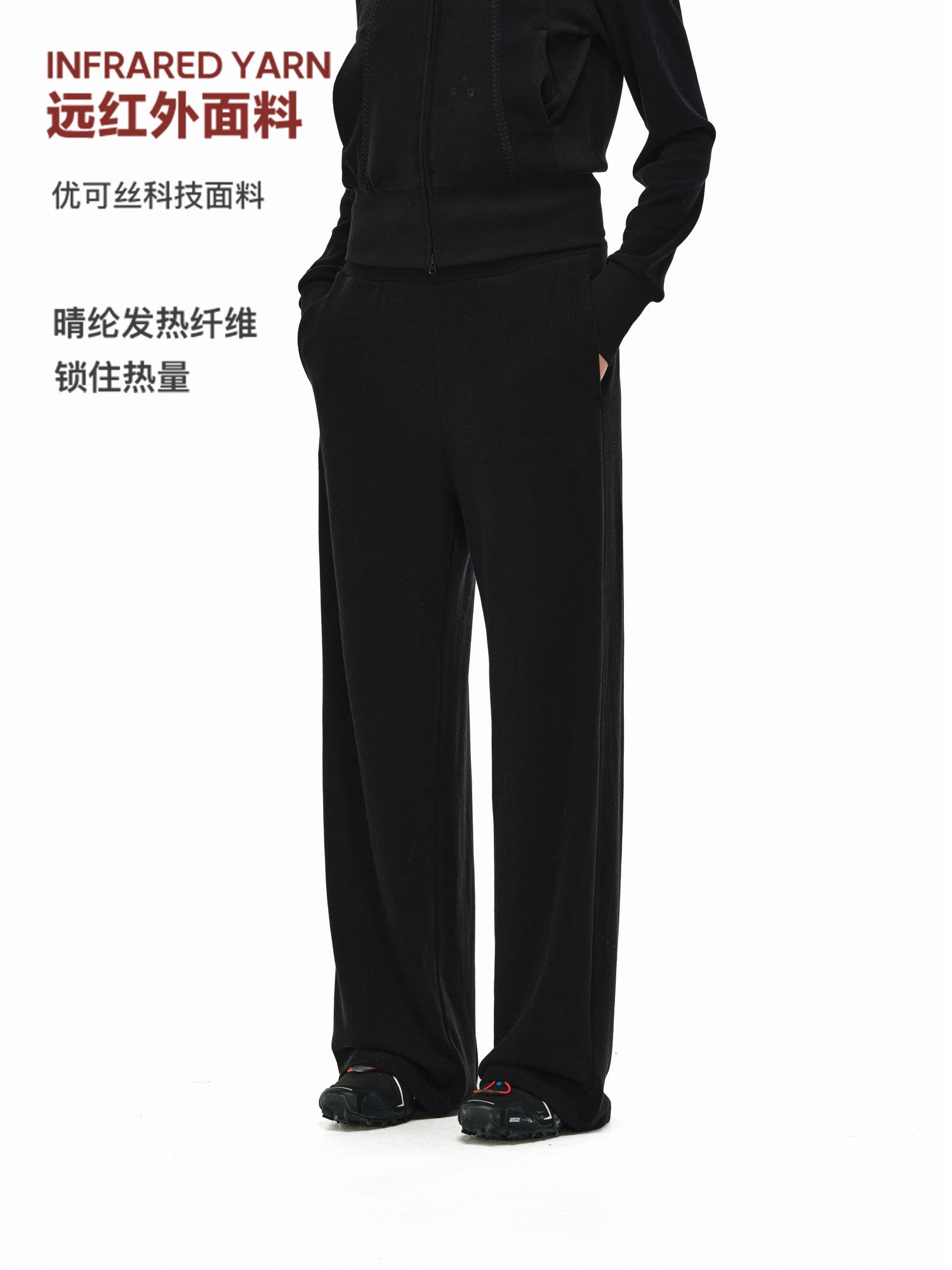FPA Drawstring Mid-Rise Straight-Leg Loose Sweatpants 2026 New Spring/Autumn Design Athletic Casual Long Pants for Women