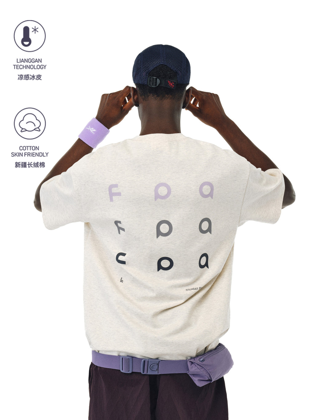 FPA Cool-Touch Xinjiang Long-Staple Cotton Short-Sleeve T-Shirt, Summer Loose-Fit Heavyweight Sports Couple Style, Chinese Streetwear Tee