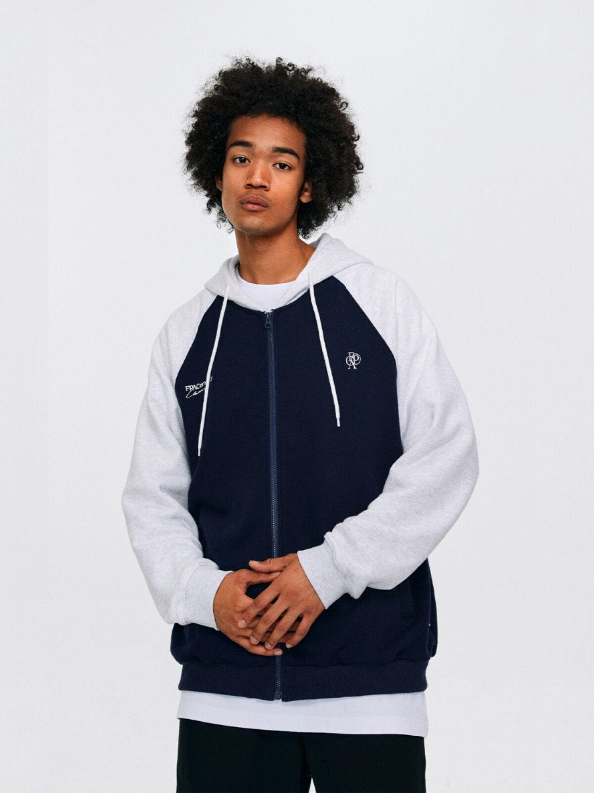 FPA Brand Logo Embroidered Zip Hoodie 2023 New Spring/Autumn National Trend Loose Casual Couple Jacket