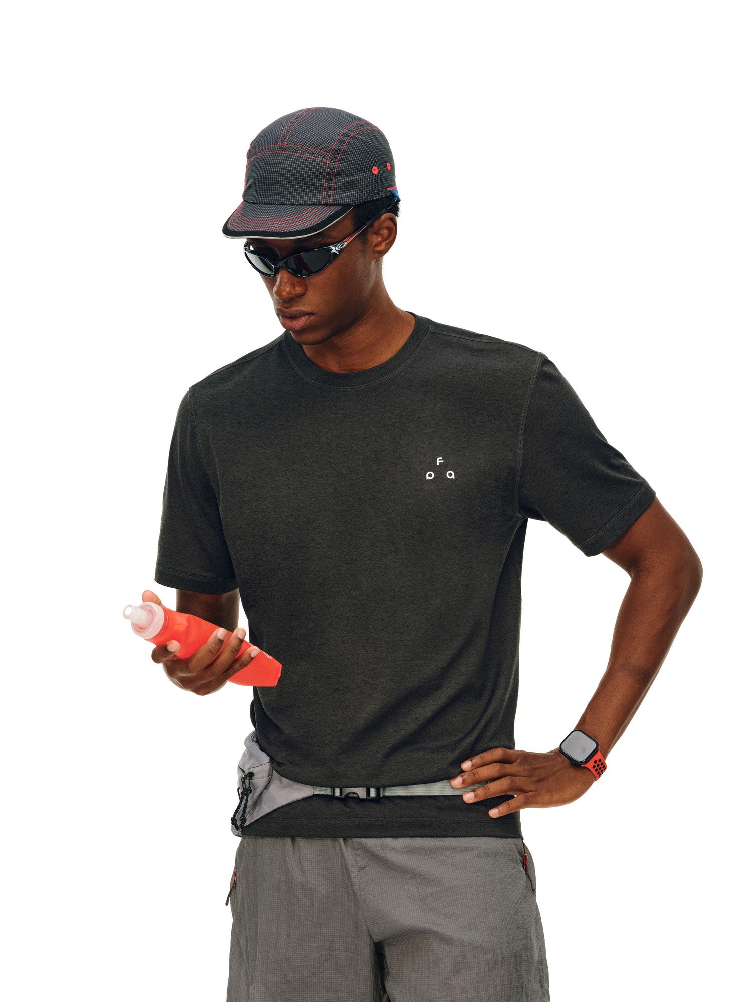 FPA Small Triangle Logo Hasselblad Short Sleeve Summer Fitted Basic Logo Casual Round Neck Couple Sports T-Shirt for Men