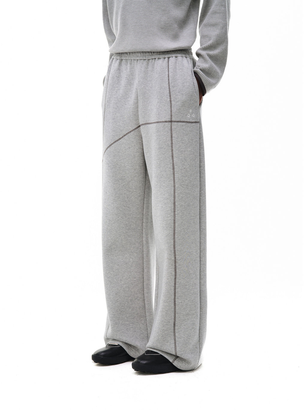 FPA Thermostatic Anti-Pilling Air Layer Space Cotton Sweatpants Straight-Leg Loose High-Design Casual Pants for Men