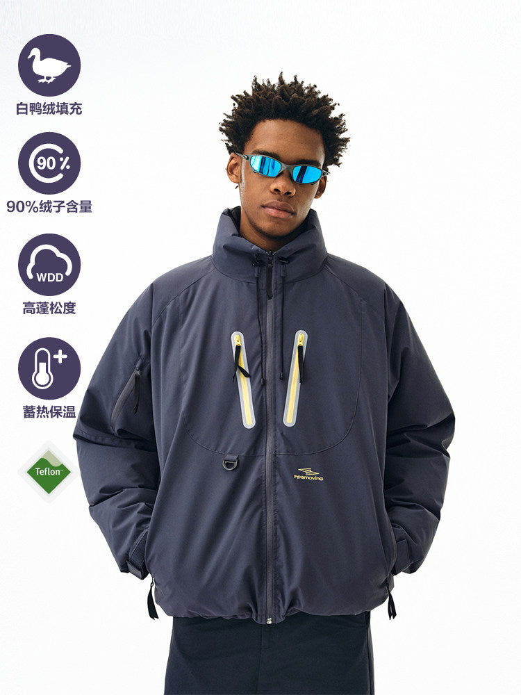FPA Reversible Three-Proof Down Jacket – Chinese Streetwear Windproof Winter Thickened Couple Down Coat