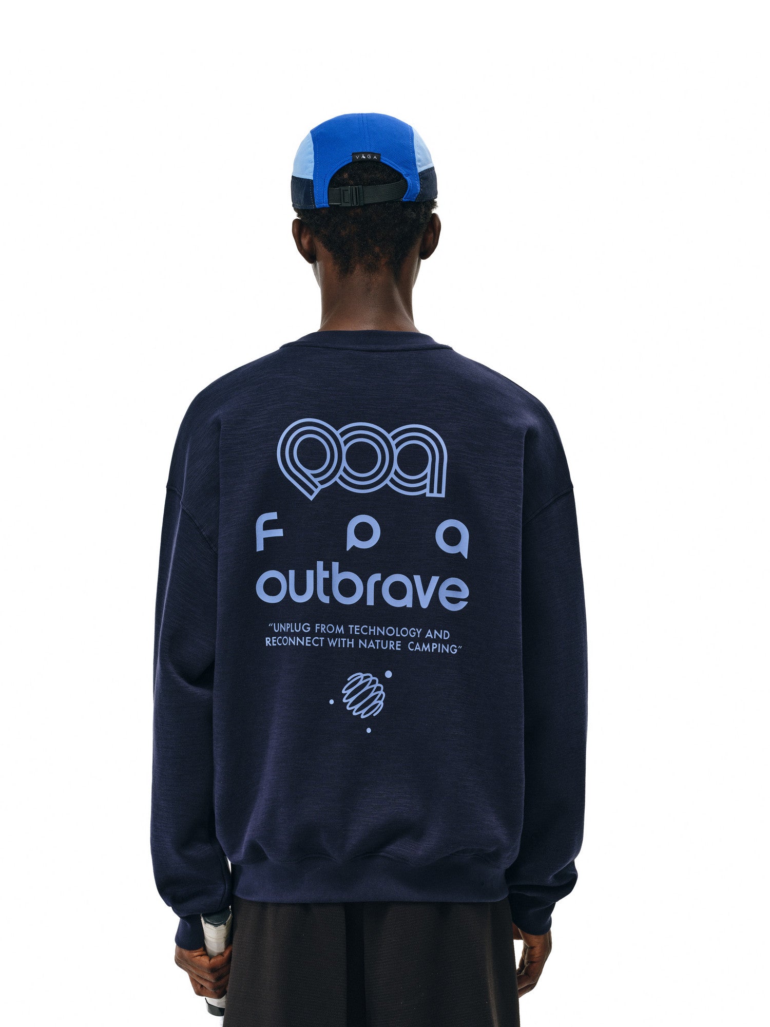 FPA Track Pattern Printed Pullover Crew Neck Sweatshirt