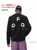 FPA Triangle Logo Printed Crew Neck Long Sleeve Lightweight Basic Logo Tee for Couples, Spring/Fall