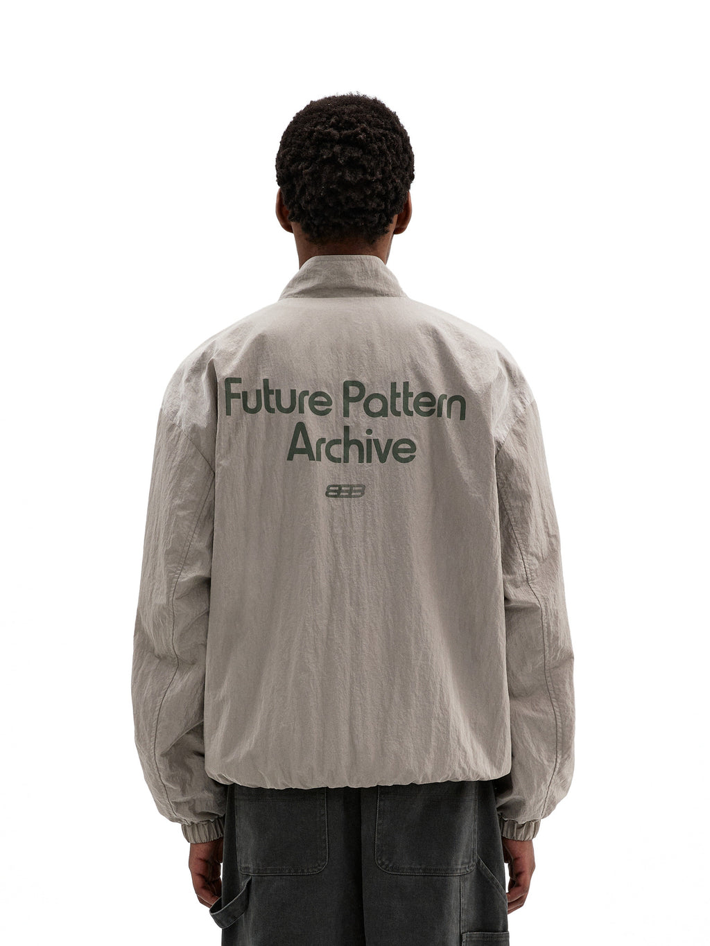 FPA Printed Letter Basic Patent Leather Jacket - Spring/Fall Lightweight Casual Stand Collar Unisex Chinese Streetwear Coat