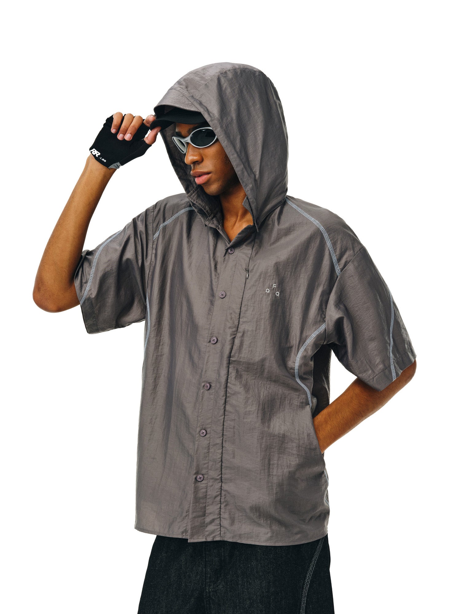 FPA Outdoor Sports Hooded Short-Sleeve Shirt 2026 New Style Lightweight Sports Shirt Jacket for Men