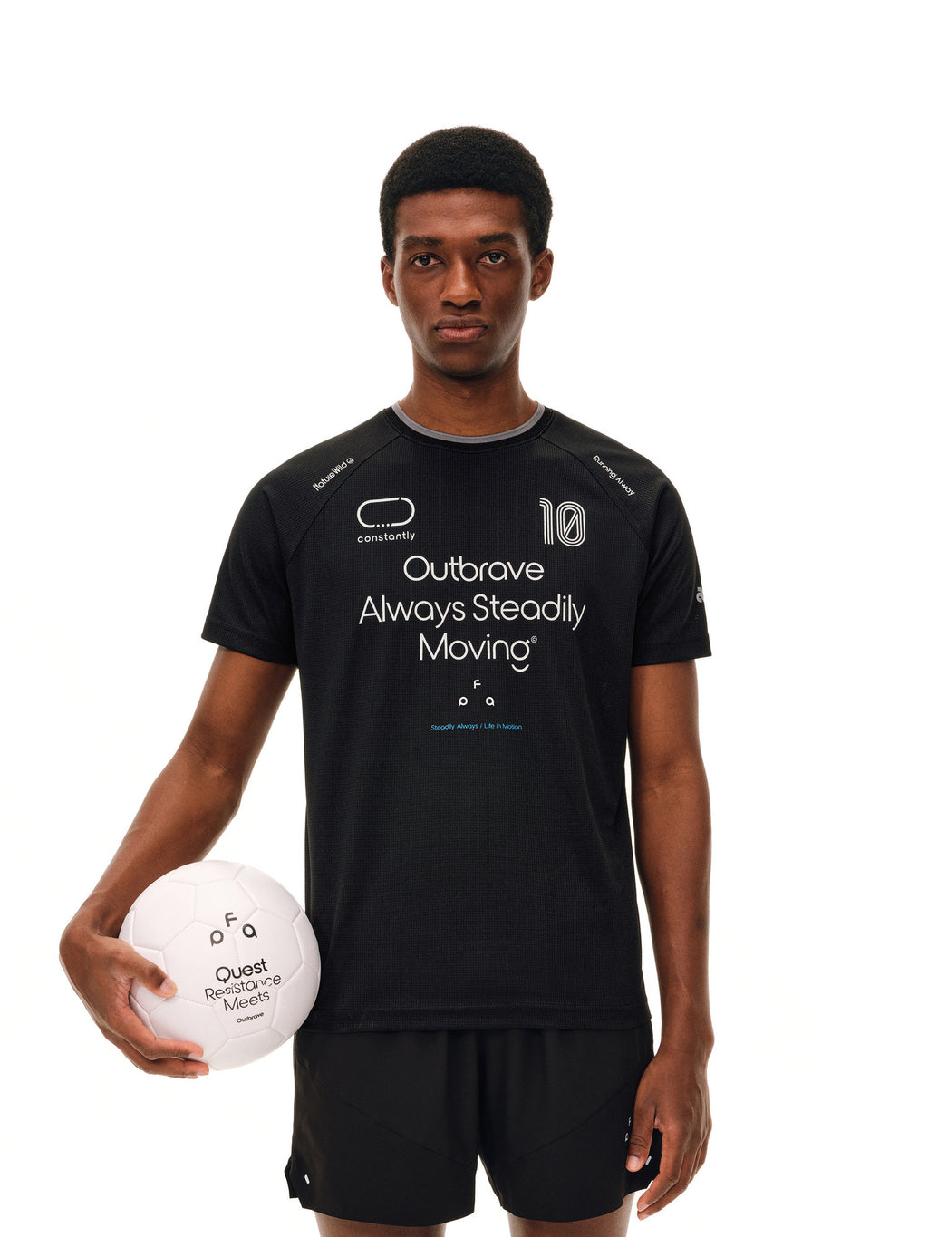 FPA Soccer Capsule Series Quick-Dry Perforated Soccer Training Short Sleeve T-Shirt for Men and Women - Summer Outdoor Tee