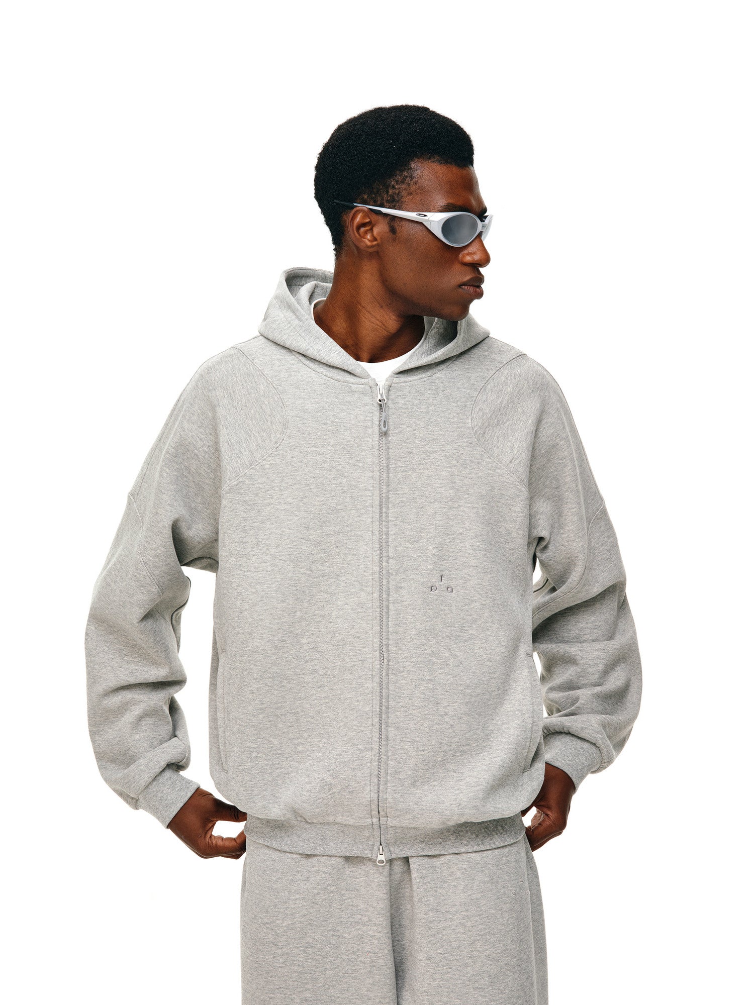 FPA Double-Sided Cotton Yarn Antibacterial Warm Hoodie - Autumn Casual Couple Set Cardigan Zip Hoodie for Men