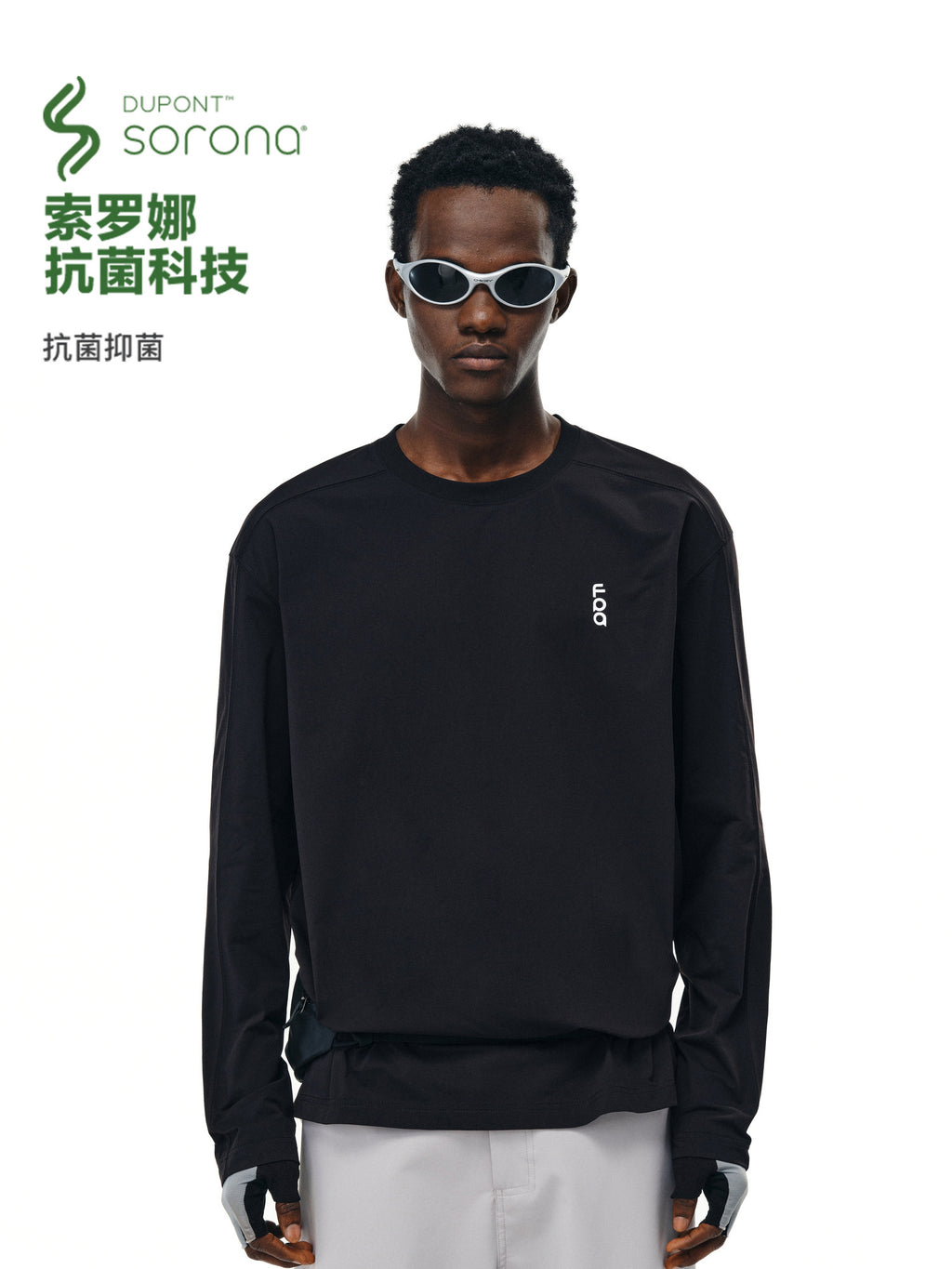 FPA Sorona Antibacterial Comfort Athletic Long Sleeve Tee - Chinese Streetwear Fall Logo Casual Unisex Couple T-Shirt