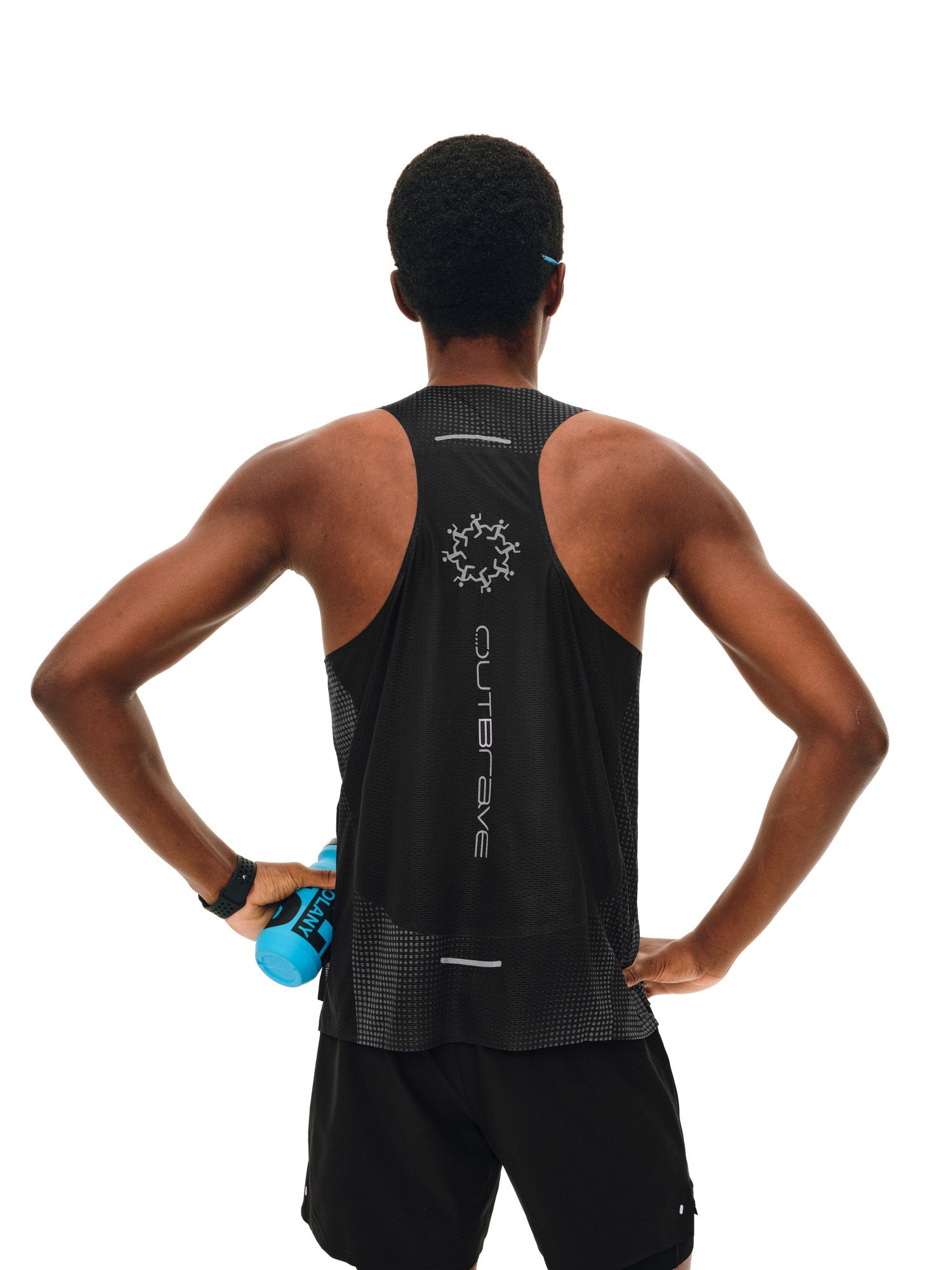 FPA Mesh Panel 3M Reflective Sports Vest Printed Tank Top for Outdoor Fitness, Basketball, Running