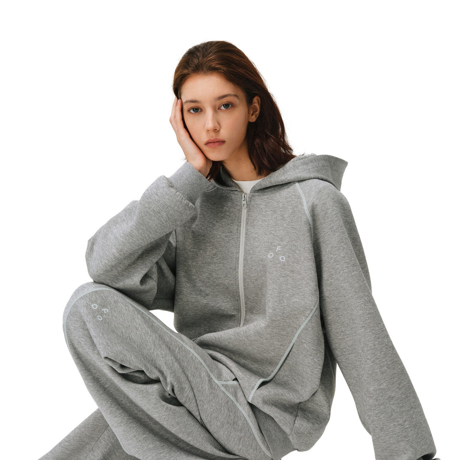 FPA Hasselblad Line Cardigan Hoodie / Skin-Friendly Drape Air-Layer Sweatpants