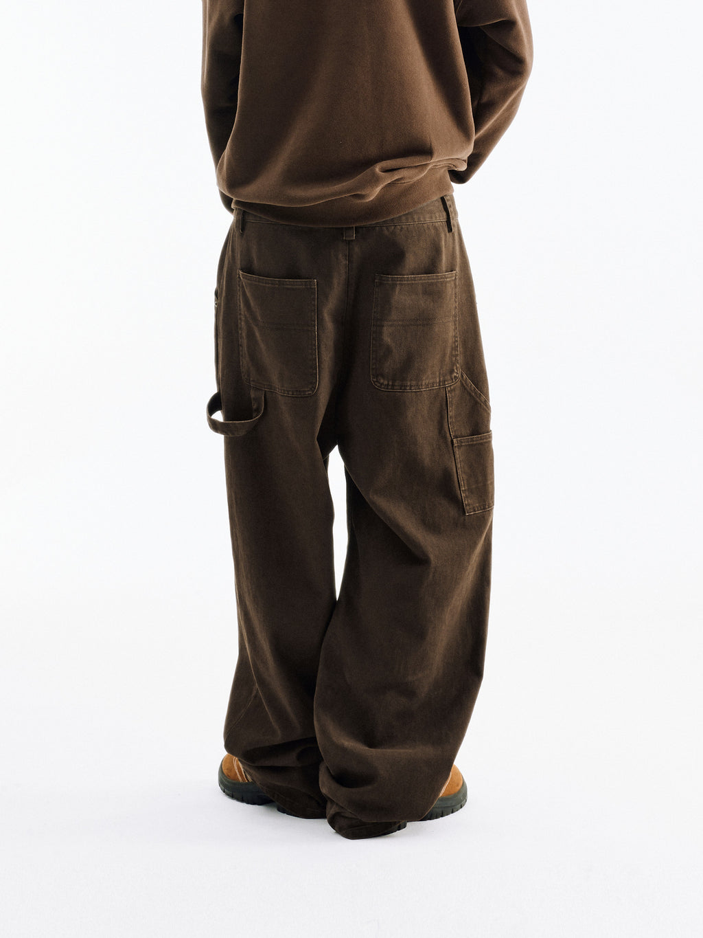 FPA Wide-Leg Washed Lumberjack Pants – Chinese Streetwear Trendy Vintage Loose Fit Cargo Casual Long Pants for Men