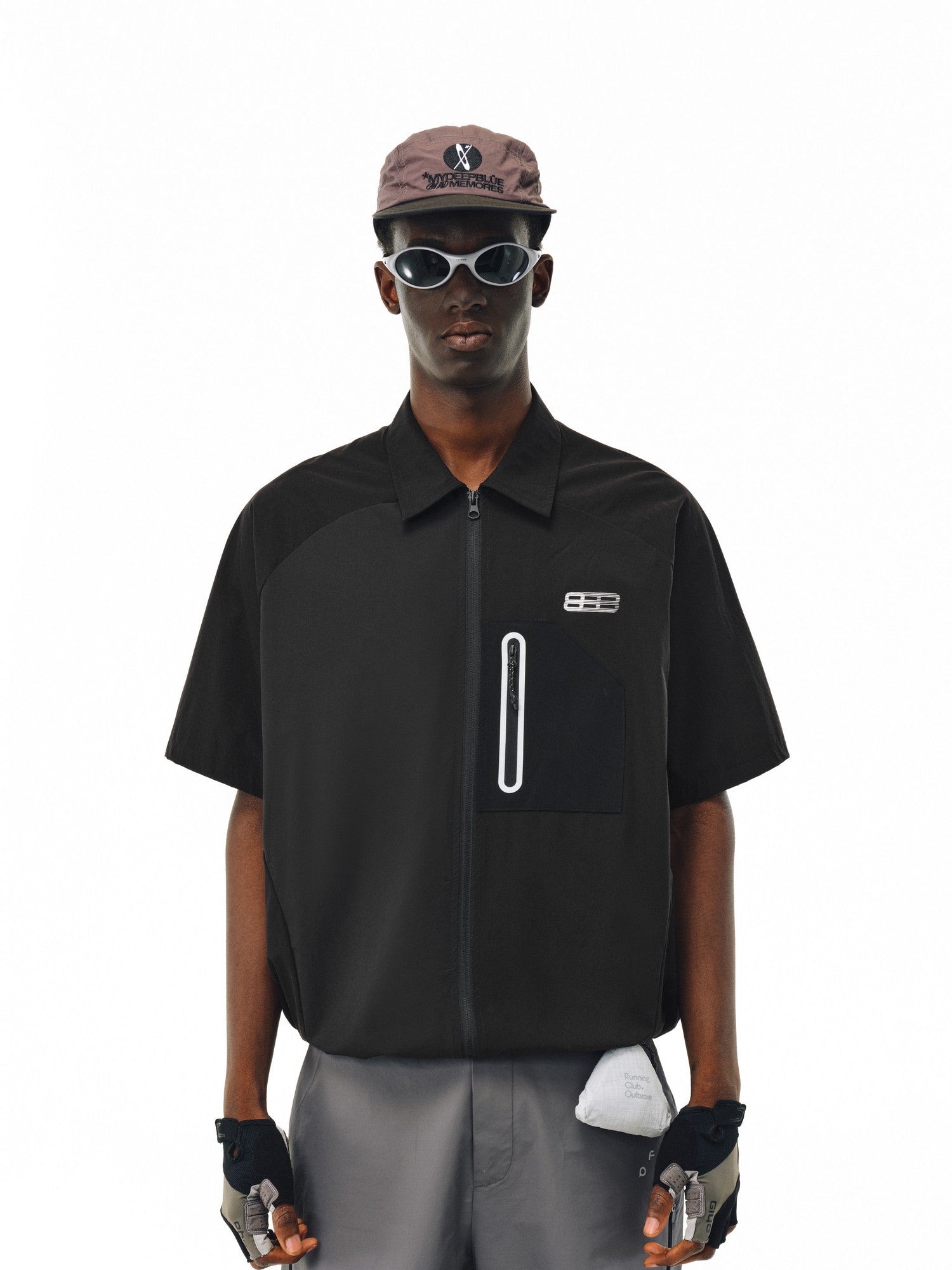 FPA Outdoor Water-Repellent Taped Seam Waterproof Zipper Short-Sleeve Shirt