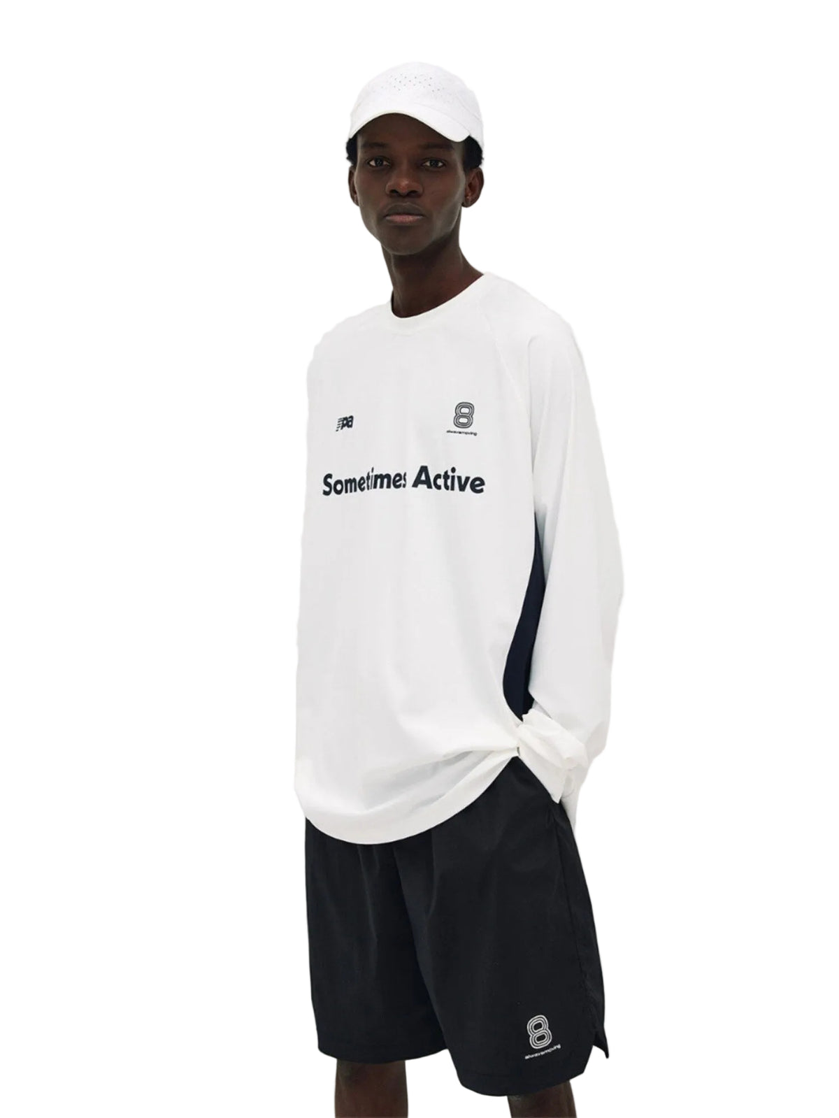 FPA Quick-Dry Ice-Feel Athletic Paneled T-Shirt Chinese Streetwear Trend Loose Outdoor Fitness Crew Neck Long Sleeve Men
