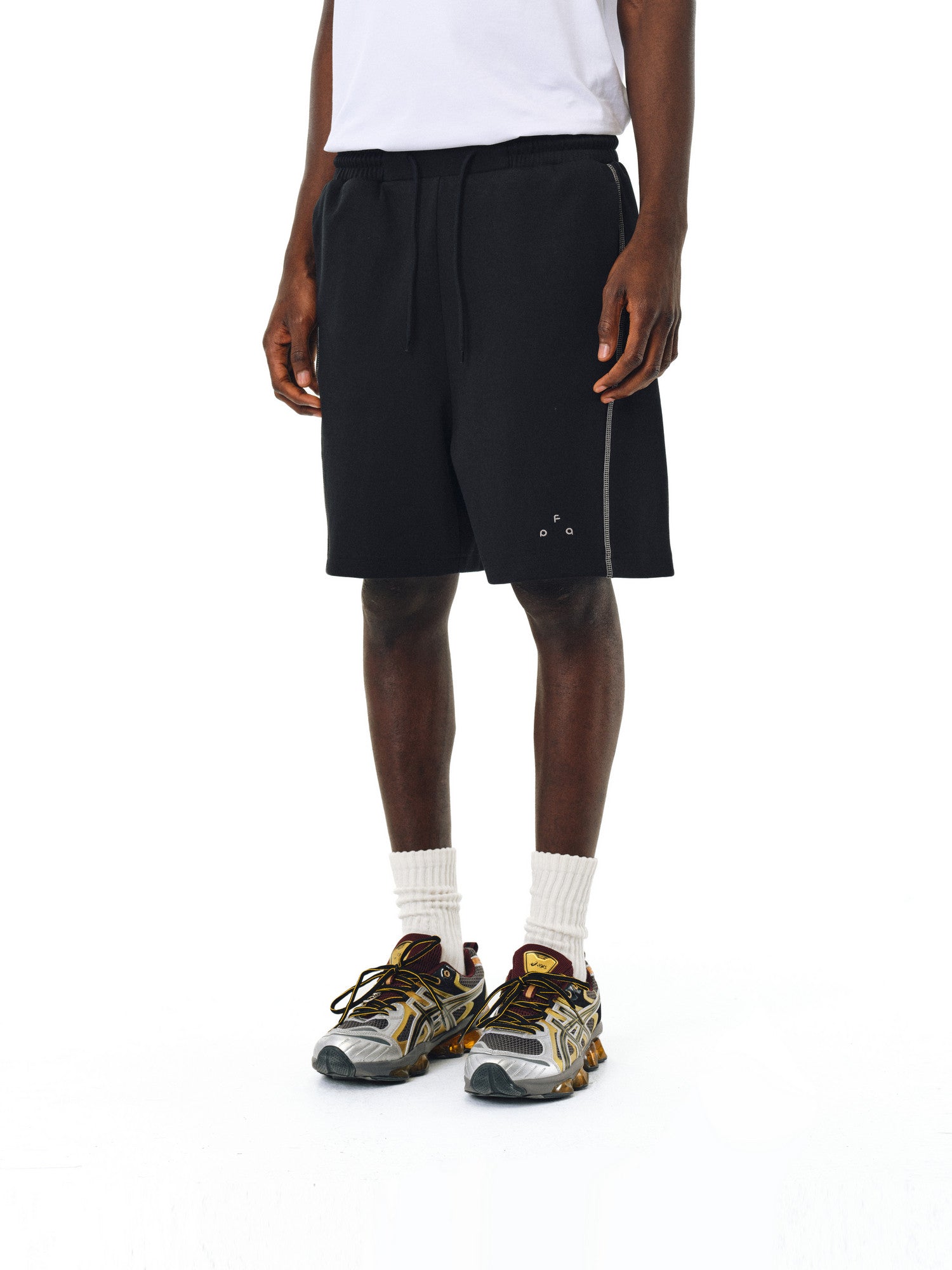 FPA Hasso Line Knitted Sports Shorts Summer Straight Loose Couple Streetwear Trendy Five-Point Shorts for Men