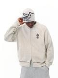 FPA Openwork Knit Baseball Zip-Up Jacket 2026 New Spring Loose Fit Crew Neck Unisex Streetwear Cardigan Coat