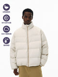FPA Matte Four-Bar Down Jacket Winter Thick Warm Loose Stand Collar Chinese Streetwear Coat for Men