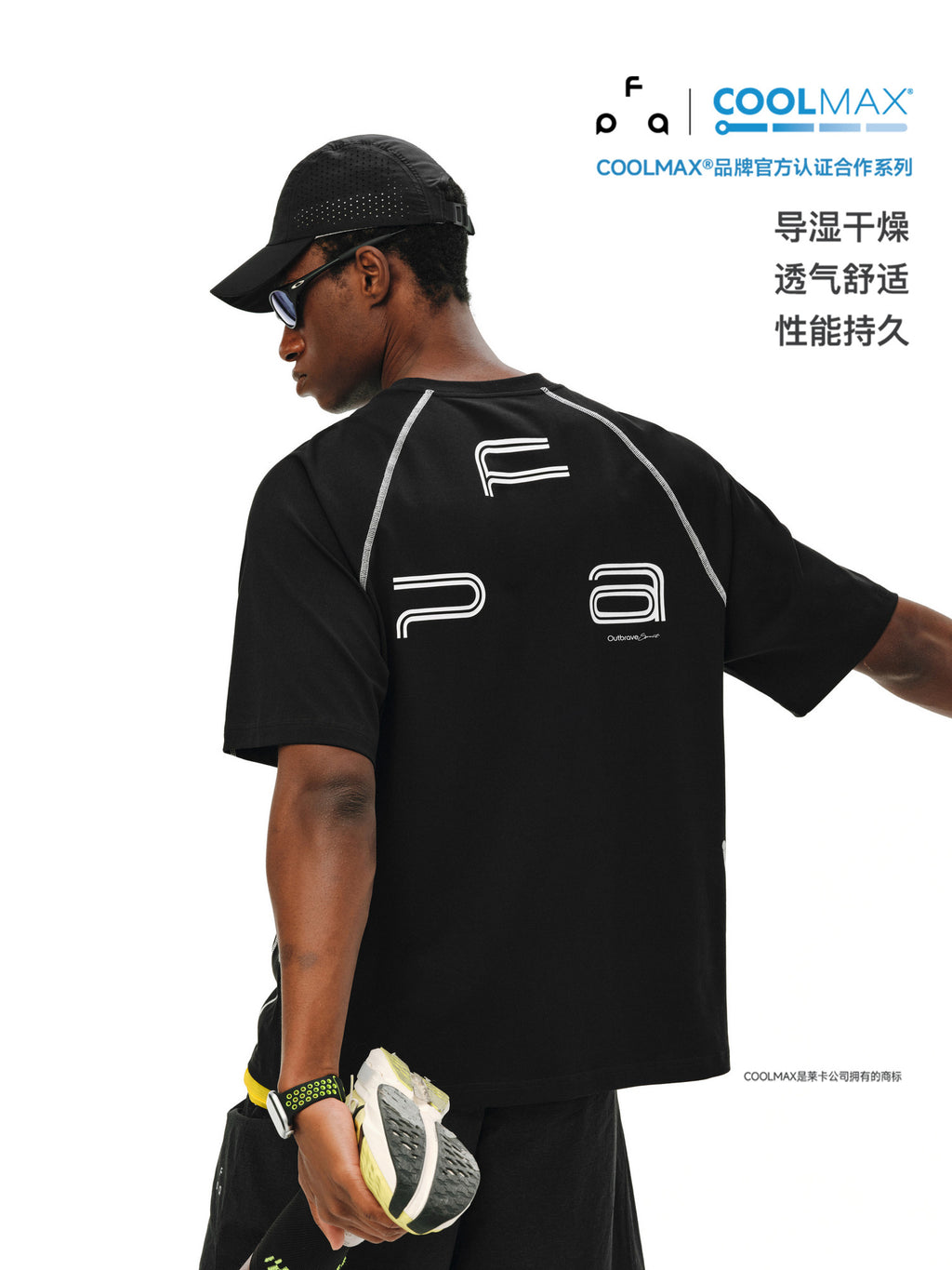 FPA Hasselblad Line Reflective Dot COOLMAX Athletic Short Sleeve T-Shirt – Basic Logo Couple Style, Cool & Quick-Dry Summer Tee