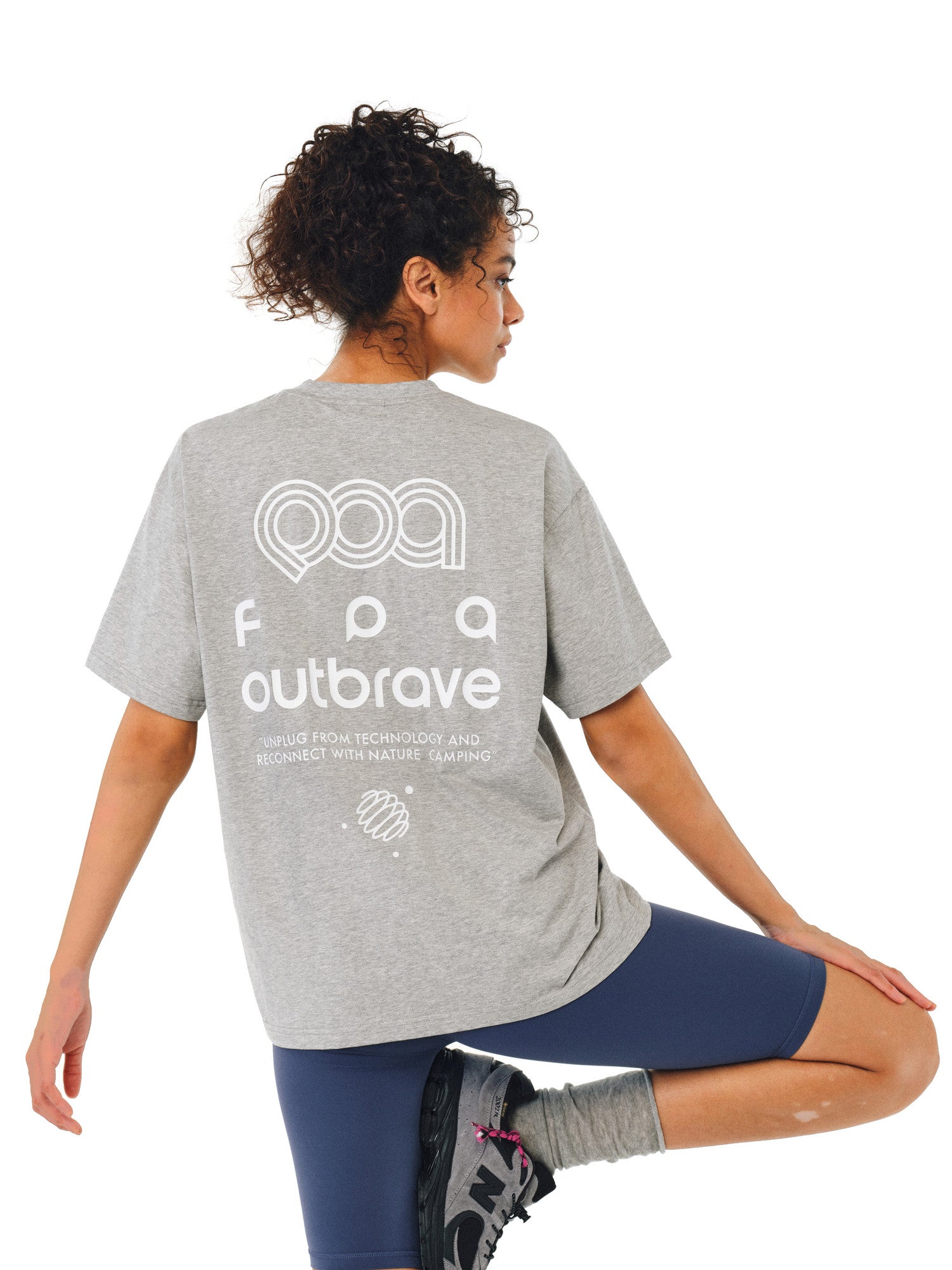 FPA Sports Cool-Touch Ice-Feel Short Sleeve T-Shirt, Summer Crew Neck Casual Print Chinese Streetwear Couple Style, Heather Gray Half Sleeve Tee