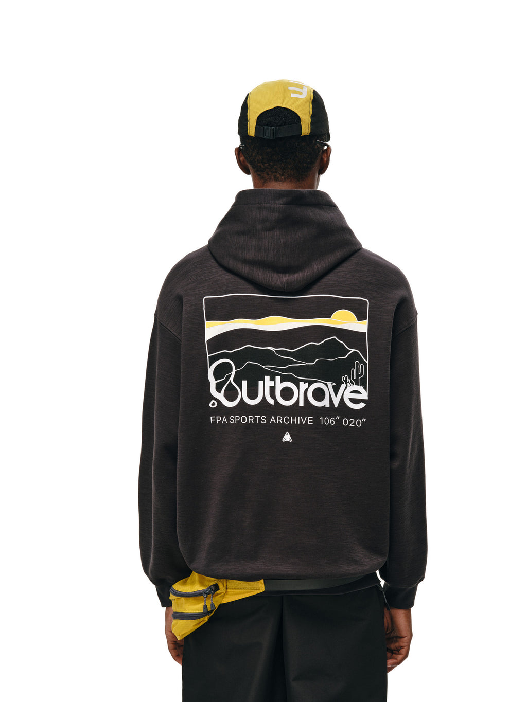 FPA Slub Cotton Outdoor Mountain Print Hoodie