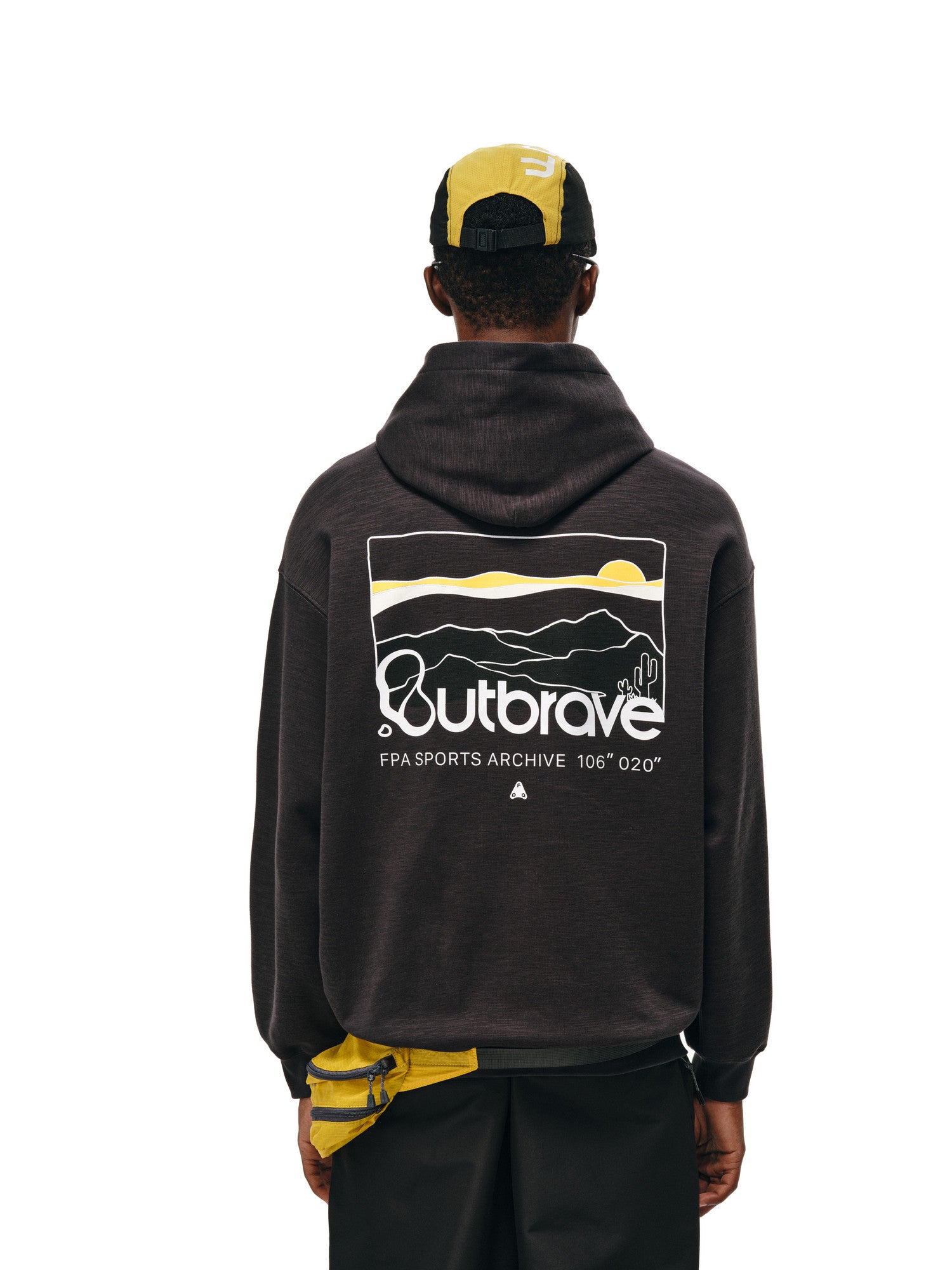 FPA Slub Cotton Outdoor Mountain Print Hoodie