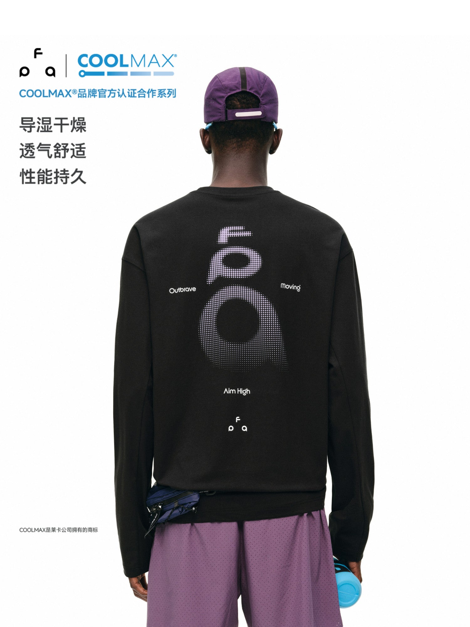 FPA Polka Dot Logo Long Sleeve Sports T-Shirt 2026 New Outdoor Fitness Round Neck Casual Unisex Spring/Autumn Men's