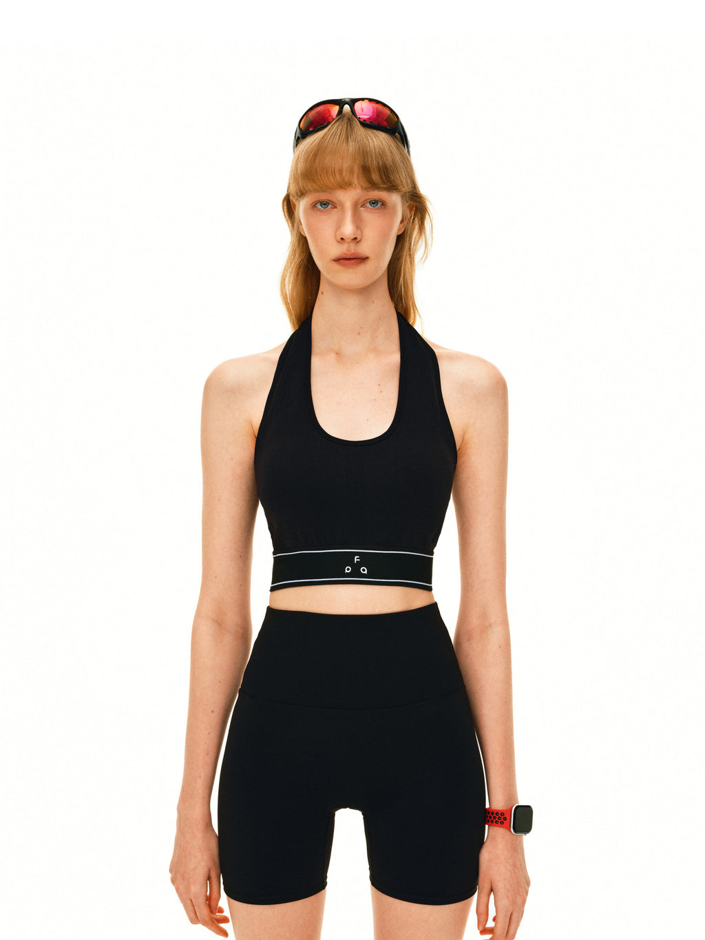 FPA Seamless Knit Sports Vest for Women - Summer Fitness Yoga Color-Block Halter Top