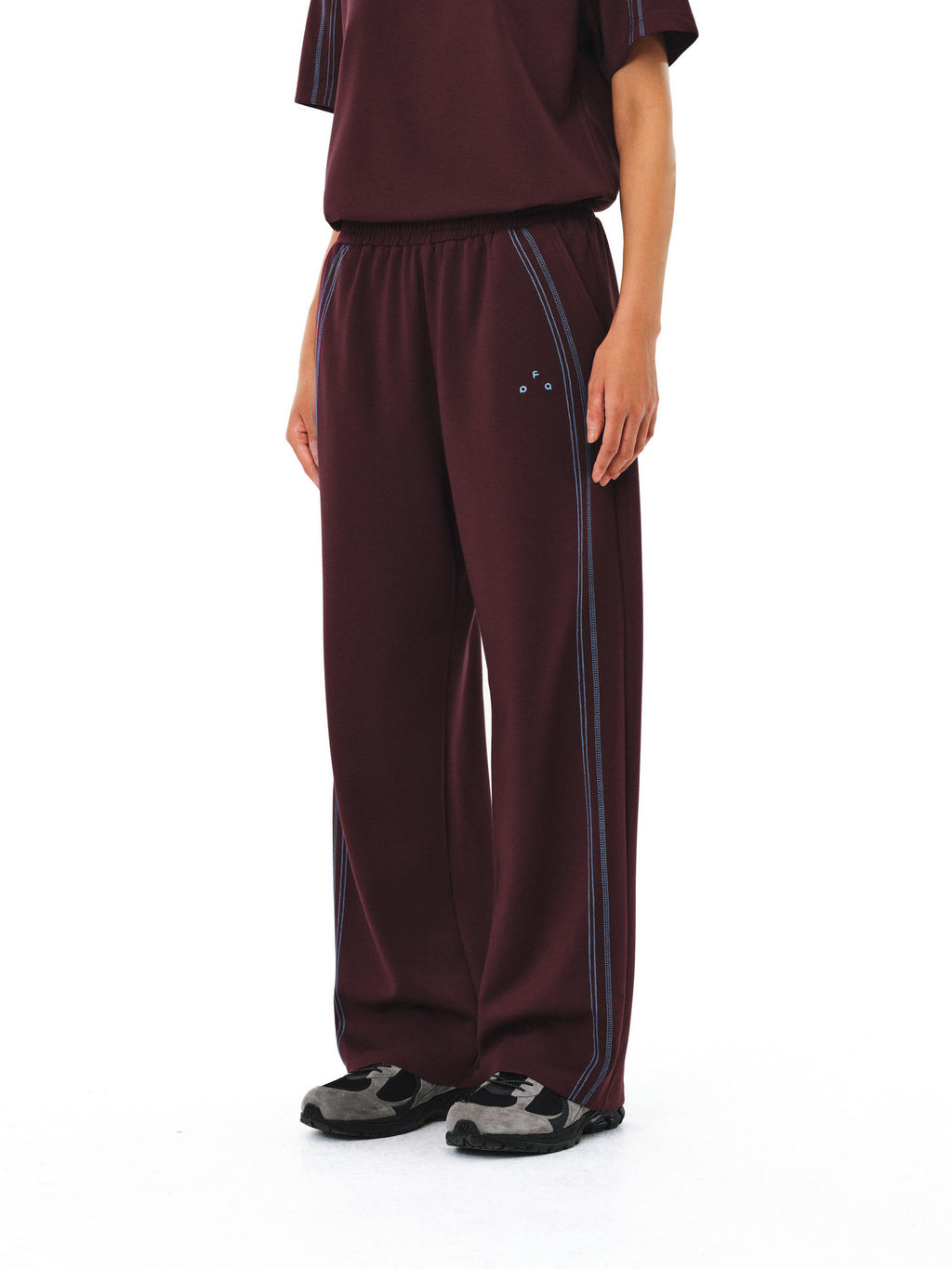 FPA Sport Skin-Friendly Air Layer Contrast Color Pants Straight Leg Loose Chinese Street Style Summer Couple Casual Trousers