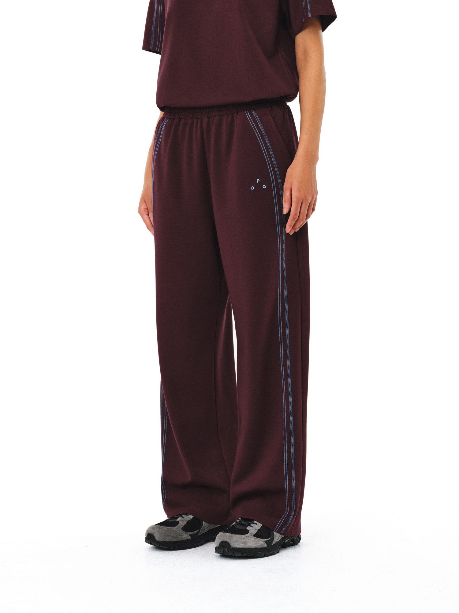 FPA Sport Skin-Friendly Air Layer Contrast Color Pants Straight Leg Loose Chinese Street Style Summer Couple Casual Trousers