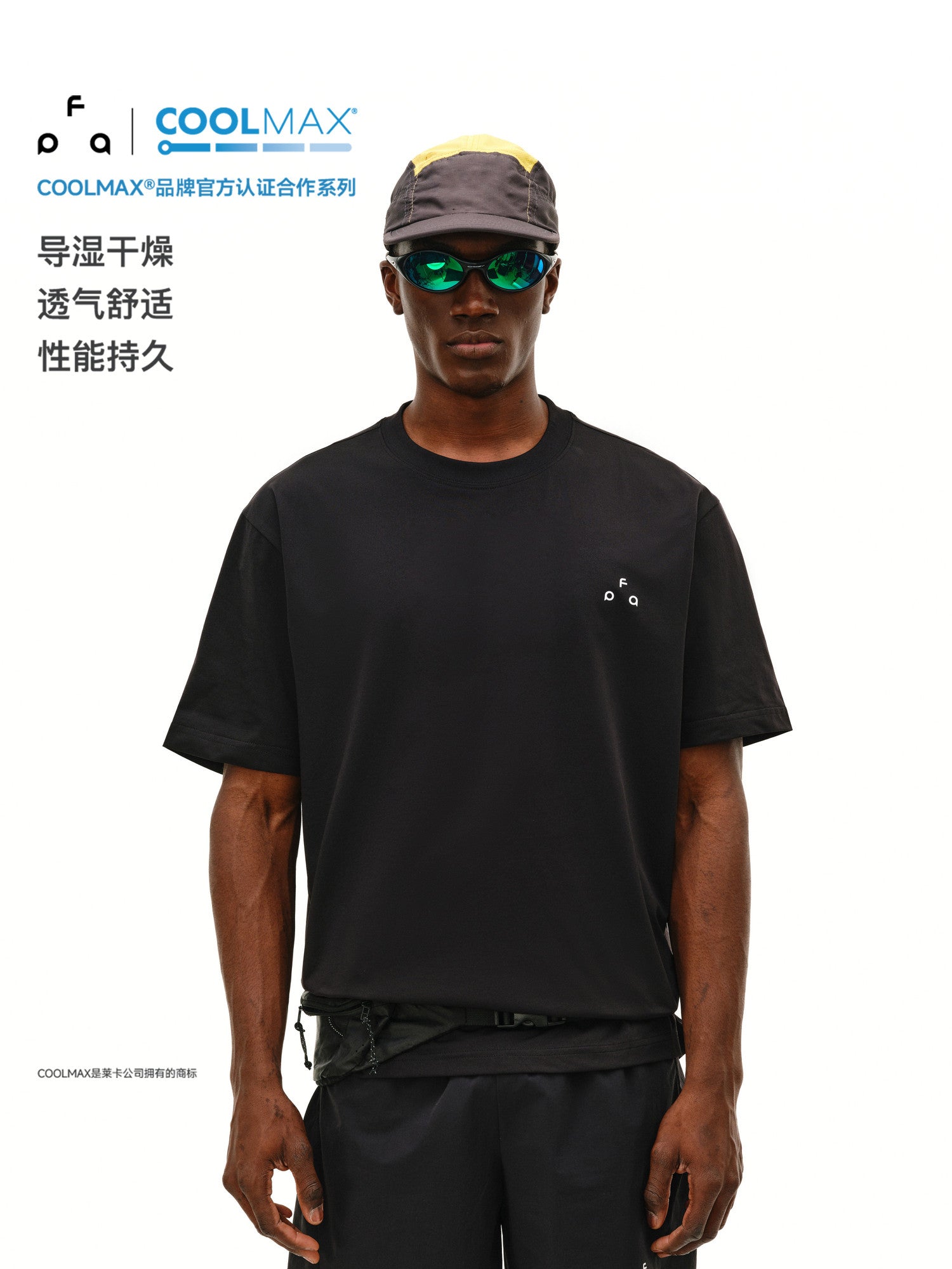 FPA Quick-Dry Athletic Basic T-Shirt Summer Logo Crew Neck Moisture-Wicking Casual Outdoor Short Sleeve for Men and Women