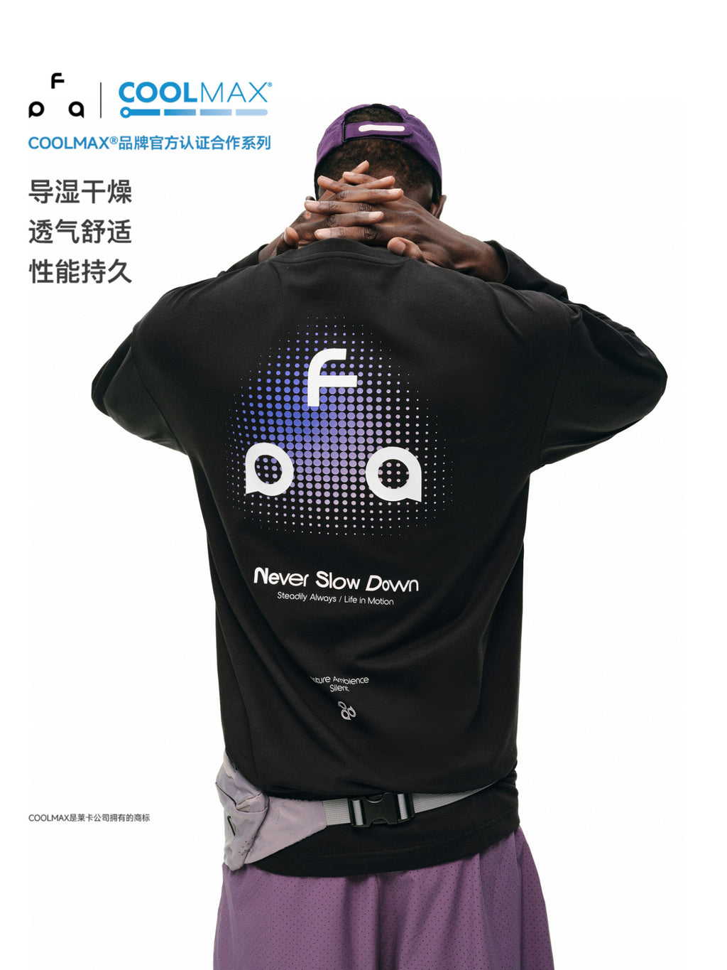 FPA Polka Dot Gradient Triangle Logo Sports T-Shirt - Spring/Autumn Outdoor Breathable Crew Neck Printed Long Sleeve for Men and Women