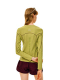 FPA Cotton Yarn Jacquard Abrasion-Resistant Sports T-Shirt 2026 Autumn New Outdoor Fitness Running Long Sleeve Women