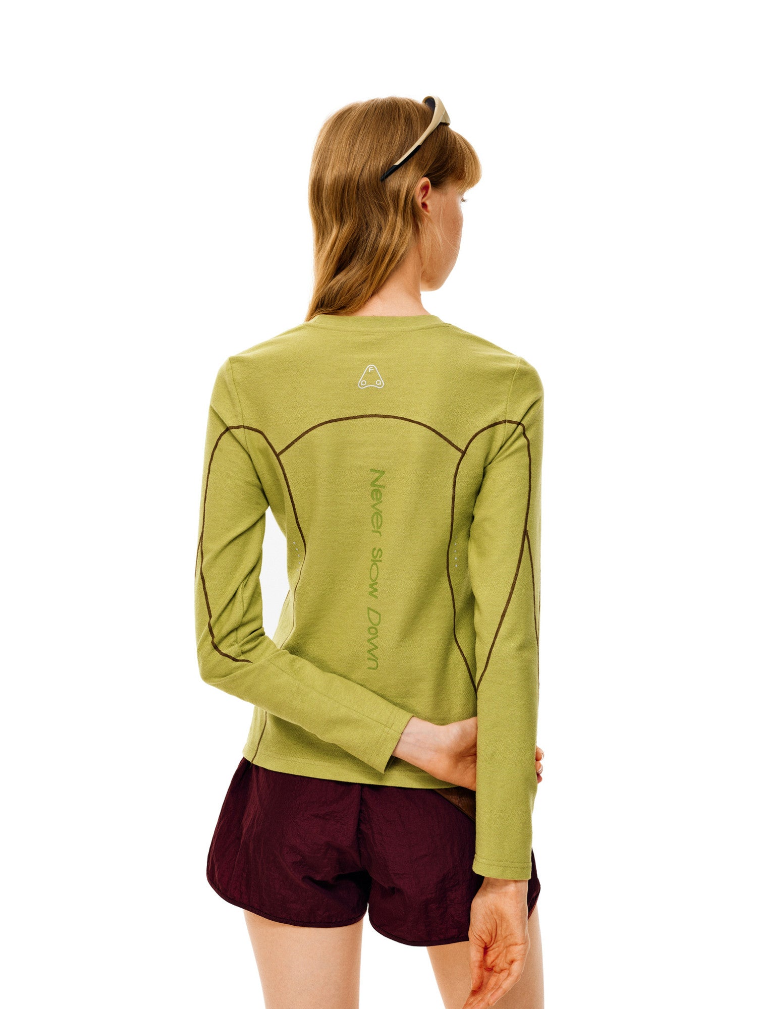 FPA Cotton Yarn Jacquard Abrasion-Resistant Sports T-Shirt 2026 Autumn New Outdoor Fitness Running Long Sleeve Women