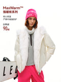 FPA Faux Fur Collar Short Down Jacket with Hood for Women 2026 New Winter Style Premium Warm Down Coat