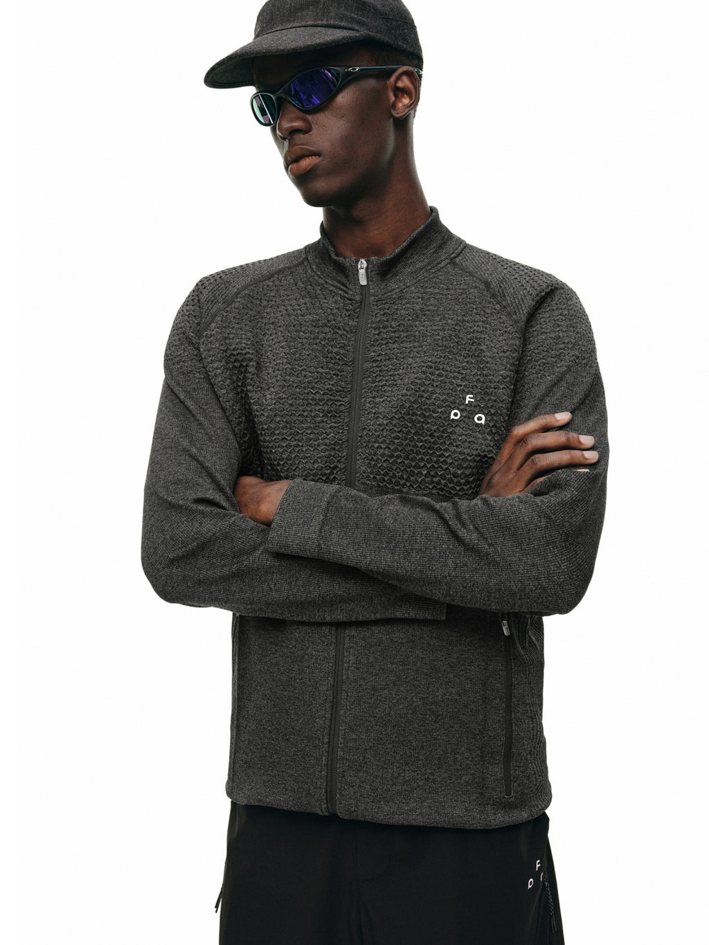 FPA One-Piece Knit Large Triangle Logo Jacket 2026 New Outdoor Sports Autumn Casual Stand Collar Men's
