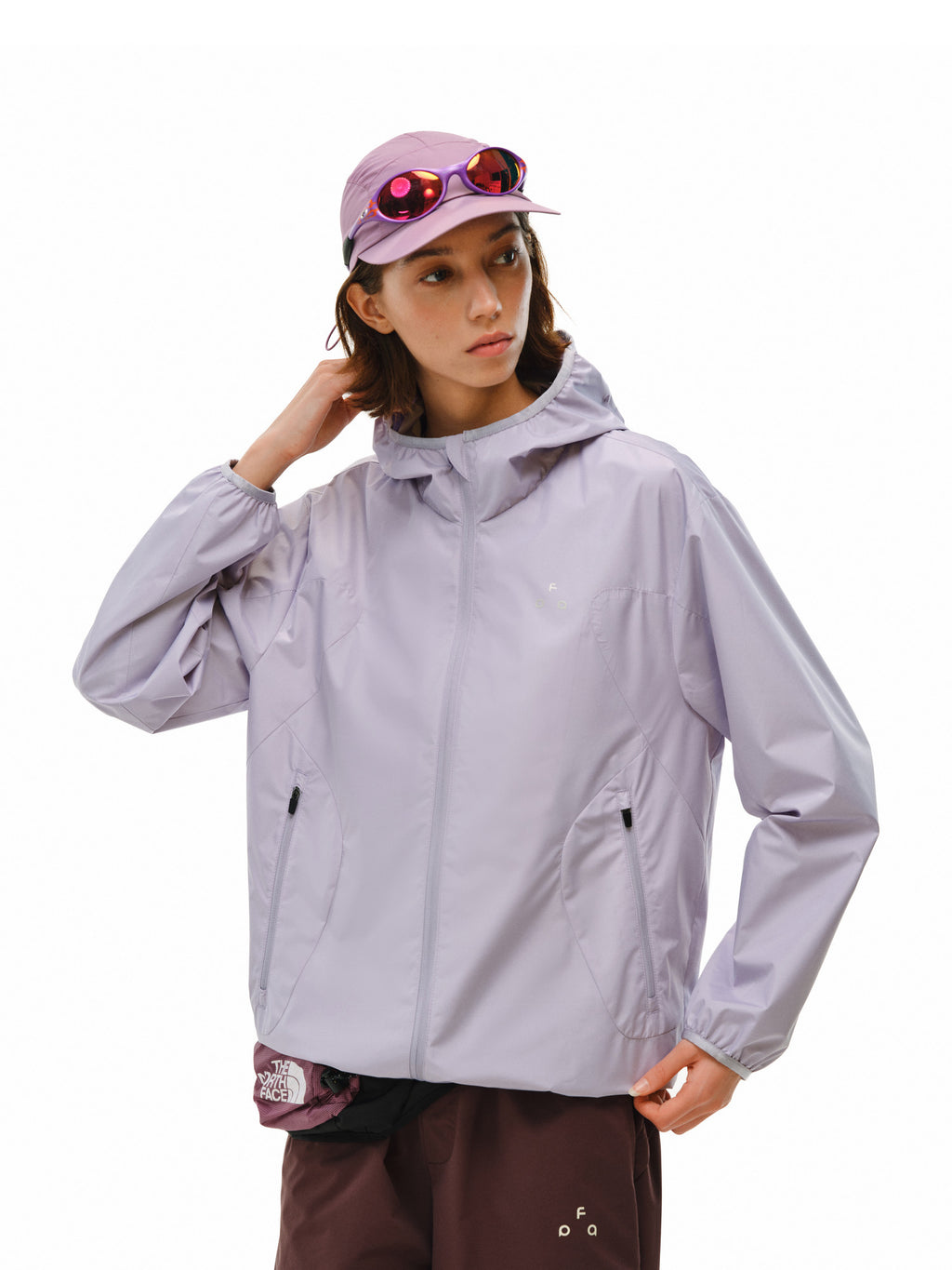 FPA Split Panel Track Jacket – Lightweight Hooded Outdoor Jacket for Spring and Autumn, Loose Unisex Design