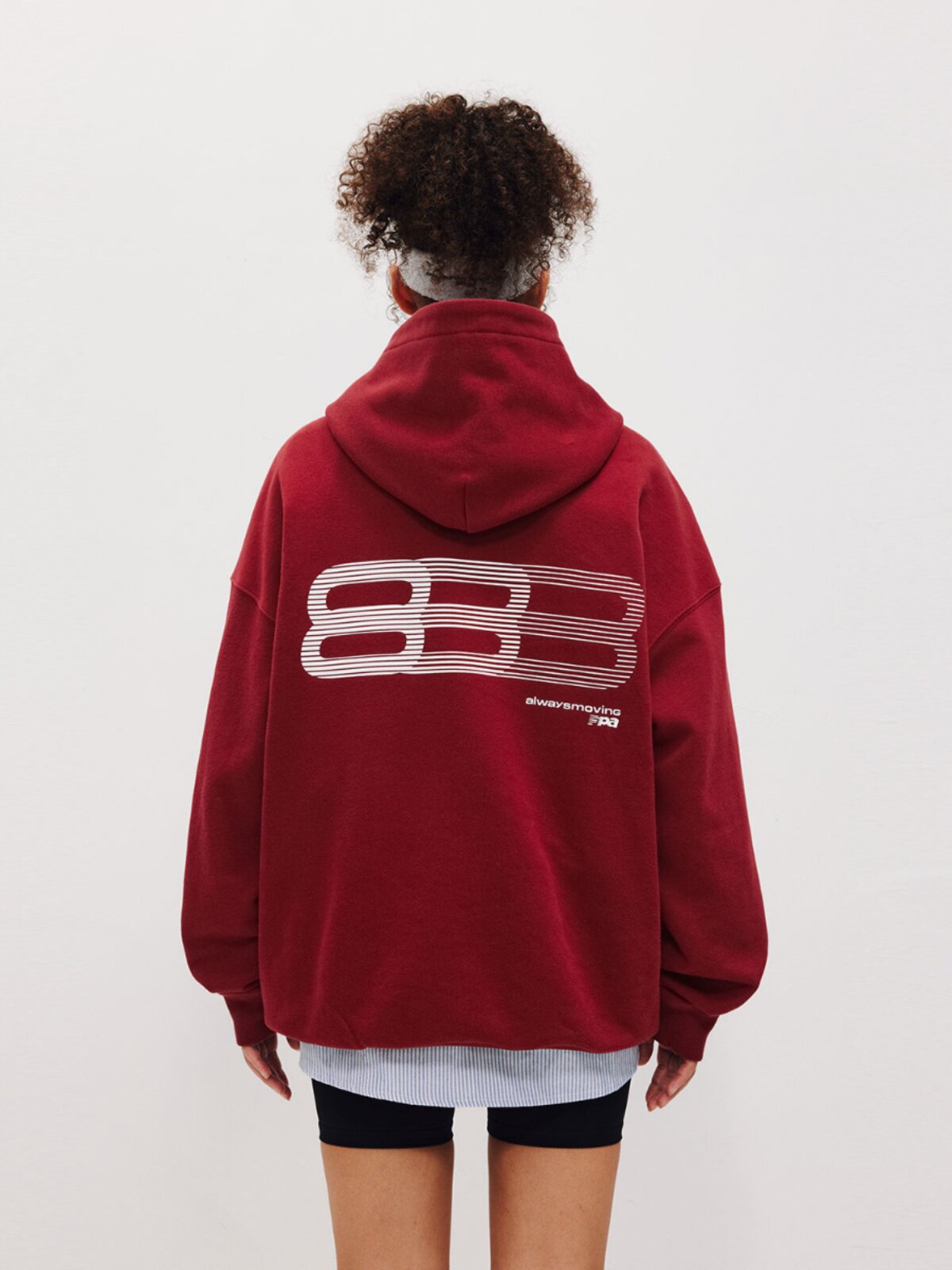 FPA Gradient Track Graphic Hoodie - Spring Casual Loose Fit Heavyweight Couple Style Streetwear Hooded Sweatshirt