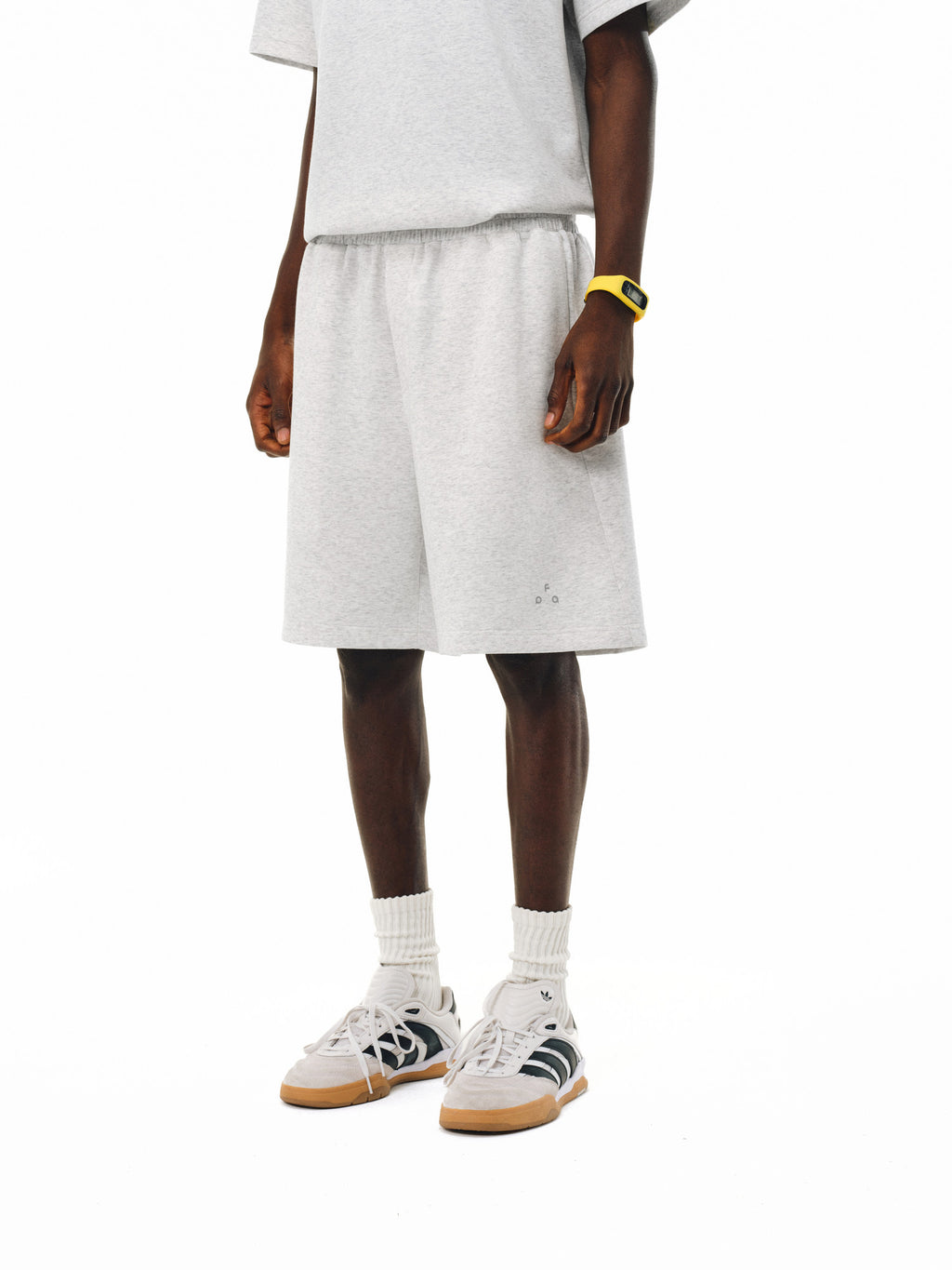 FPA Double-Faced Air Layer Anti-Pilling Cool-Touch Special Yarn Logo Shorts Summer Chinese Street Style Straight-Leg 5-Pocket Shorts