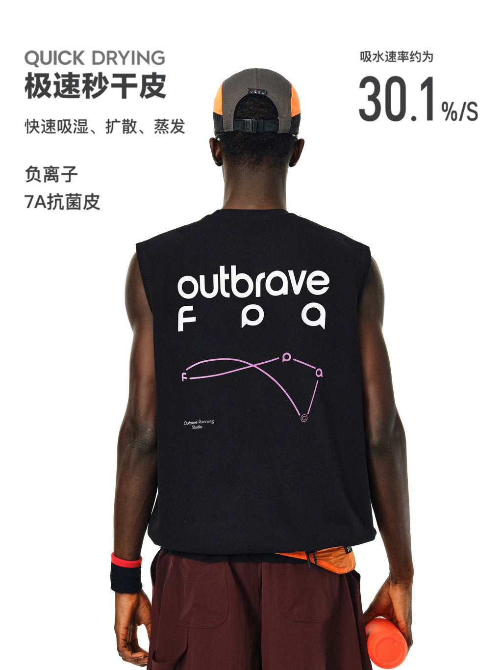 FPA Quick-Dry 7A Antibacterial Sleeveless Sports Vest - American Retro Streetwear Loose Basketball Gym Tank Top