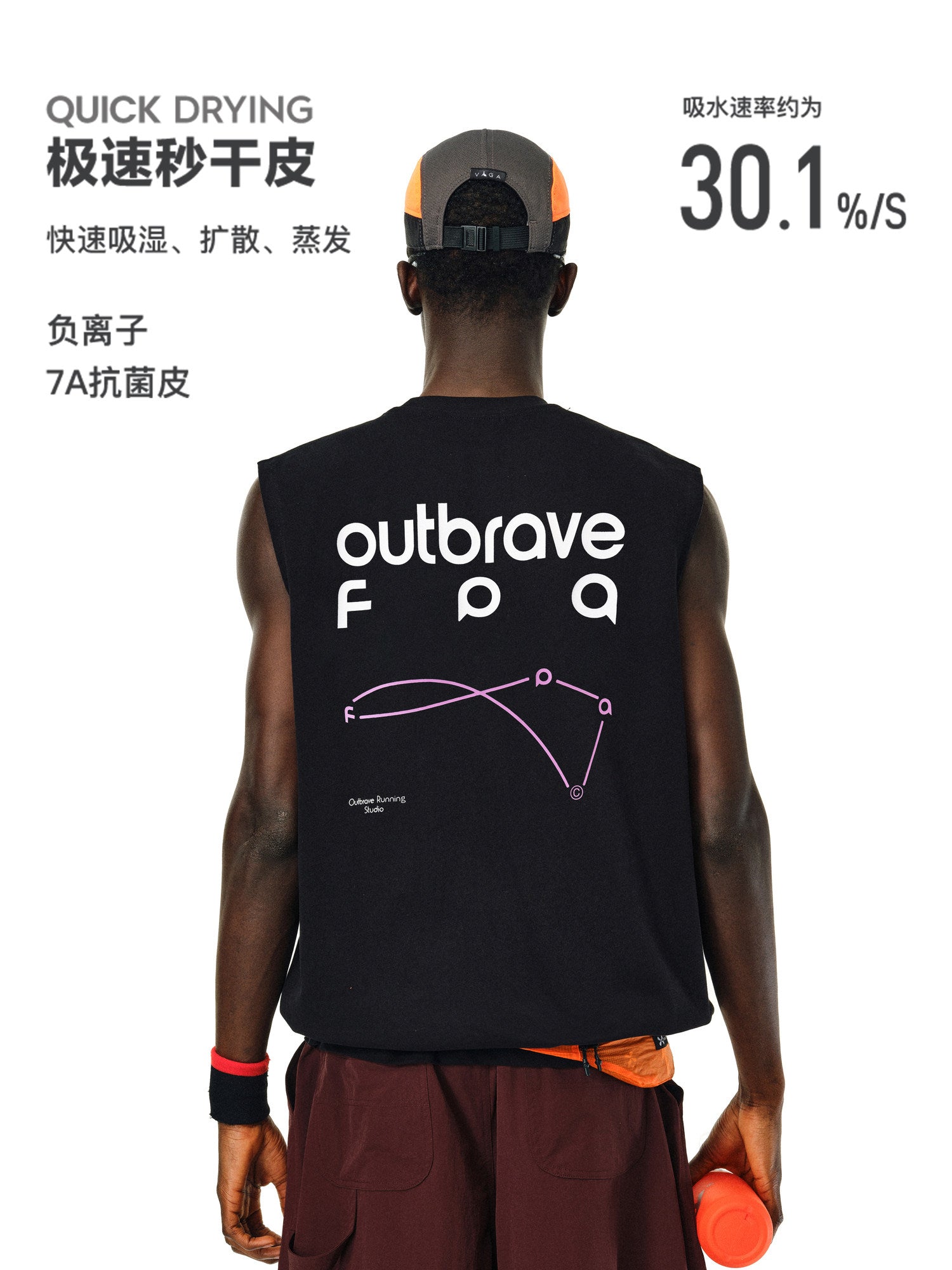 FPA Quick-Dry 7A Antibacterial Sleeveless Sports Vest - American Retro Streetwear Loose Basketball Gym Tank Top