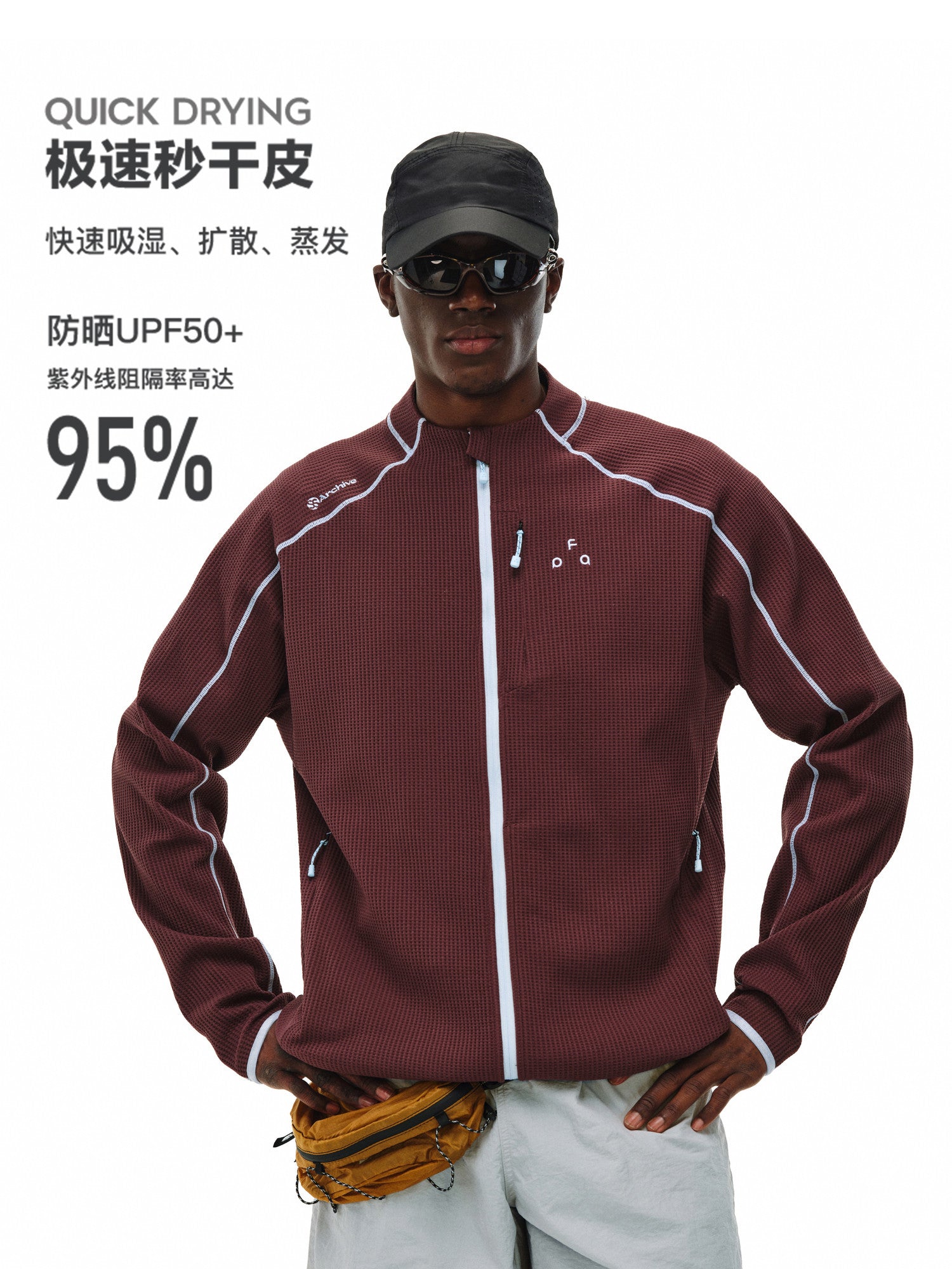 FPA Color-Block Contrast Stitch Jacket for Spring and Autumn, American Retro Zip-Up Long-Sleeve Unisex