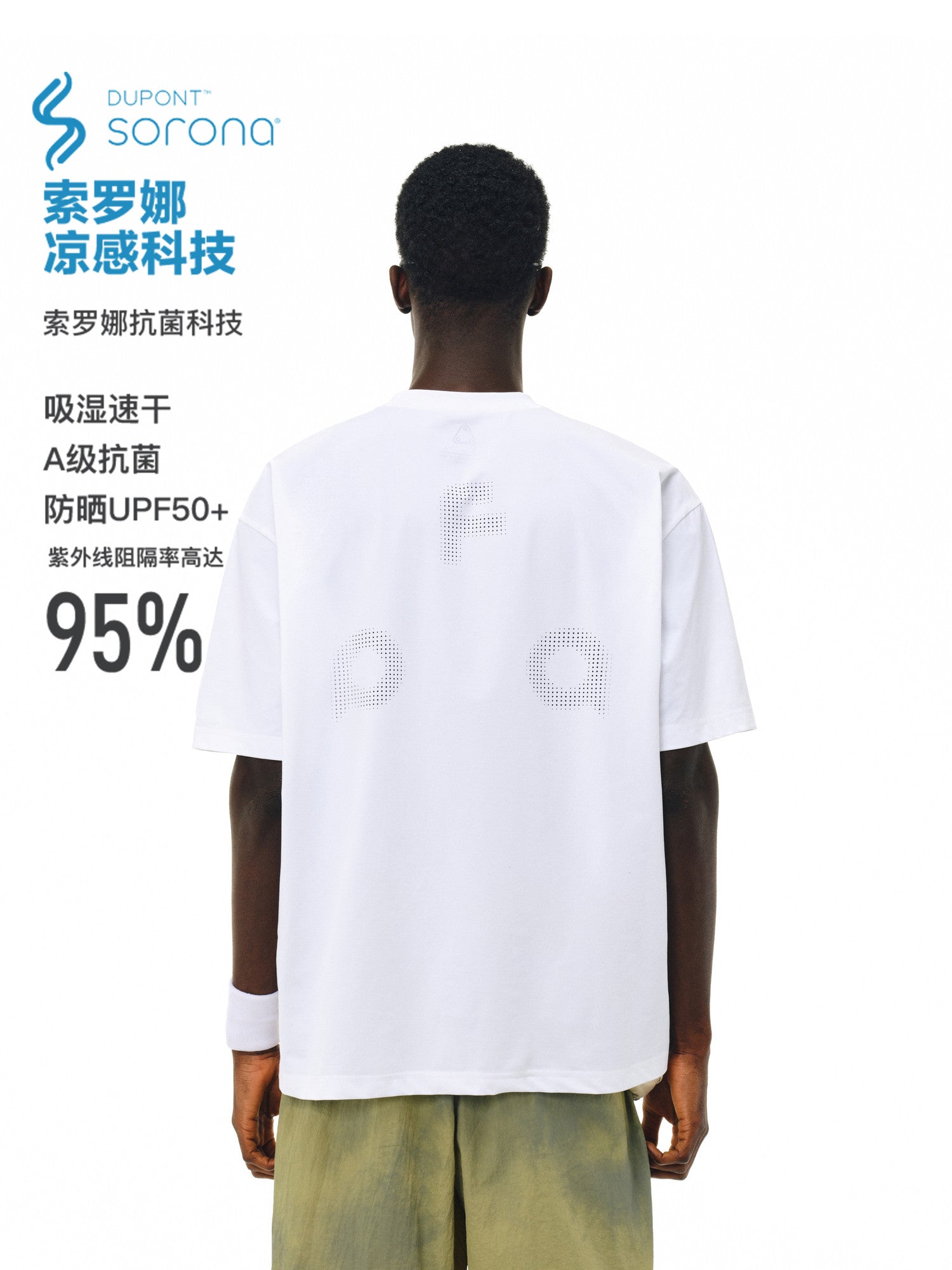 FPA Breathable Quick-Dry Cooling UPF50+ Short Sleeve T-Shirt for Couples, Loose Round Neck Sports Tee
