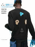 FPA Climbing Contrast Graphic Long-Sleeve T-Shirt - Autumn Outdoor Fitness Quick-Dry Breathable Crew Neck Casual Couple Tee