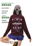 FPA Unidirectional Moisture-Wicking Printed Long-Sleeve Tee – Minimalist Design Round Neck Autumn Outdoor Couple T-Shirt