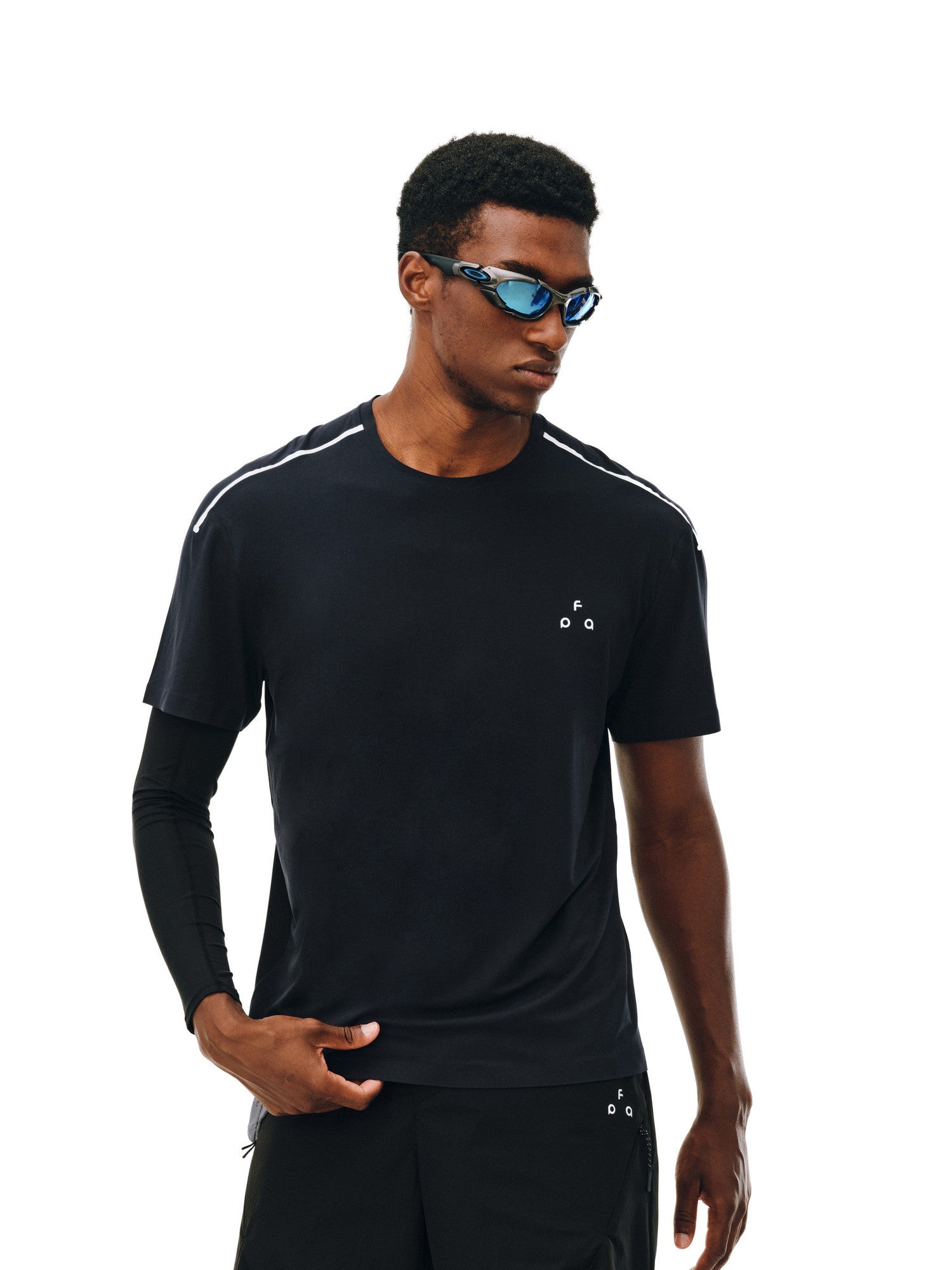 FPA Seamless Bonded Lycra Modal Summer Advanced Craft Design Crew Neck Fitness Running Short Sleeve