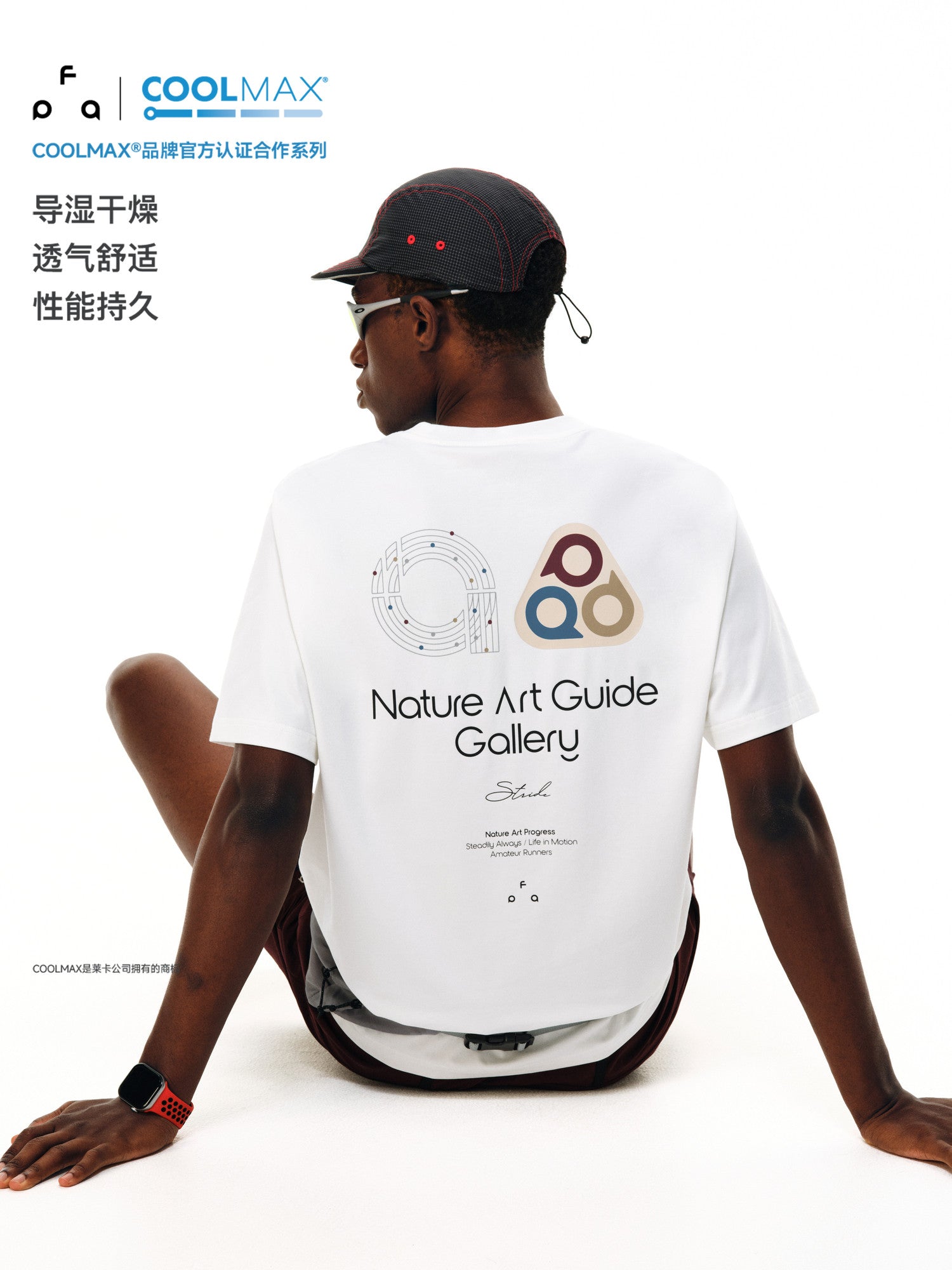 FPA Track Triangle Color-Block COOLMAX Sports Short Sleeve 2026 New Cooling Breathable Printed Crew Neck T-Shirt for Men