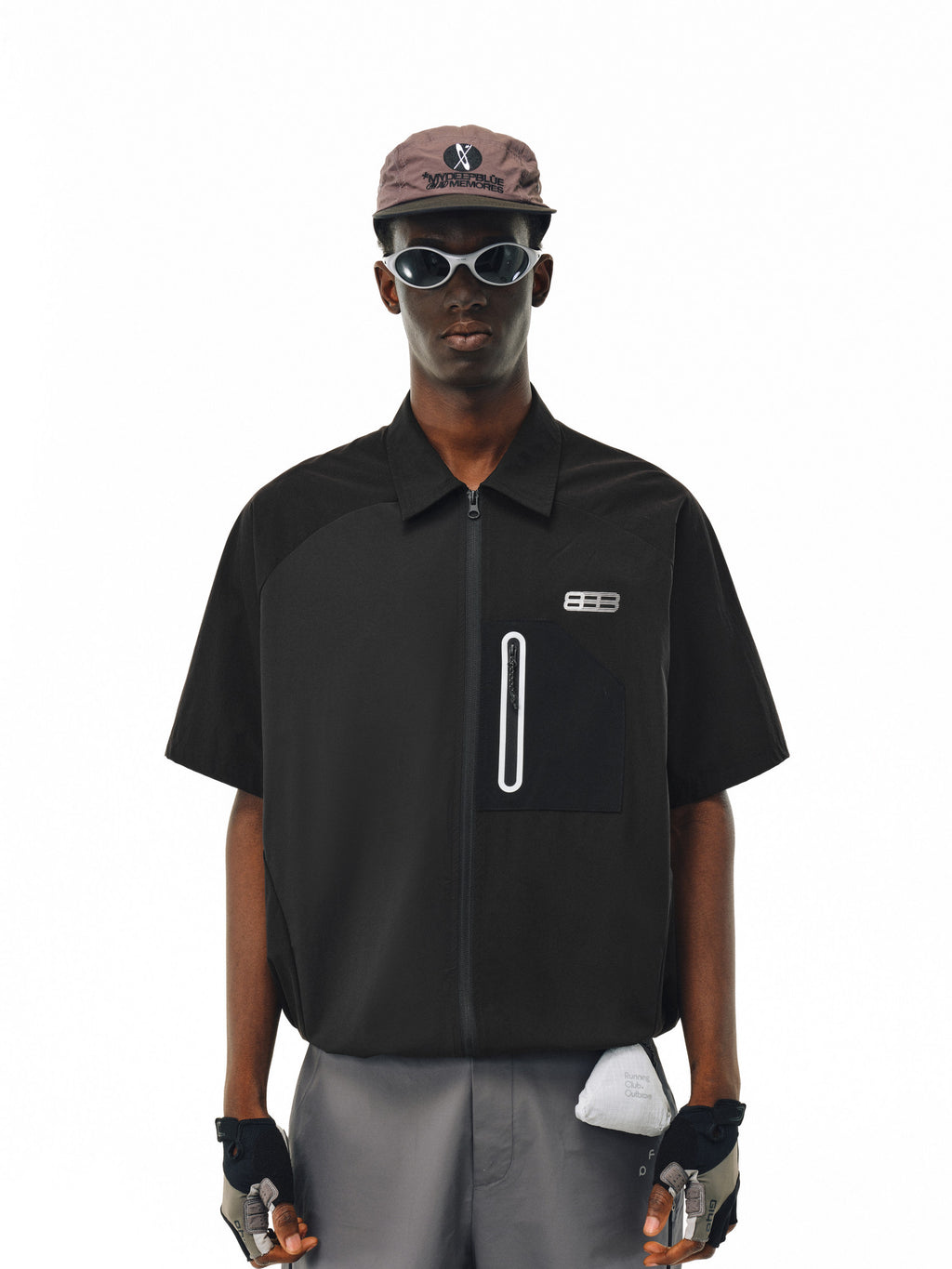 FPA Outdoor Water-Repellent Taped Seam Waterproof Zipper Short-Sleeve Shirt