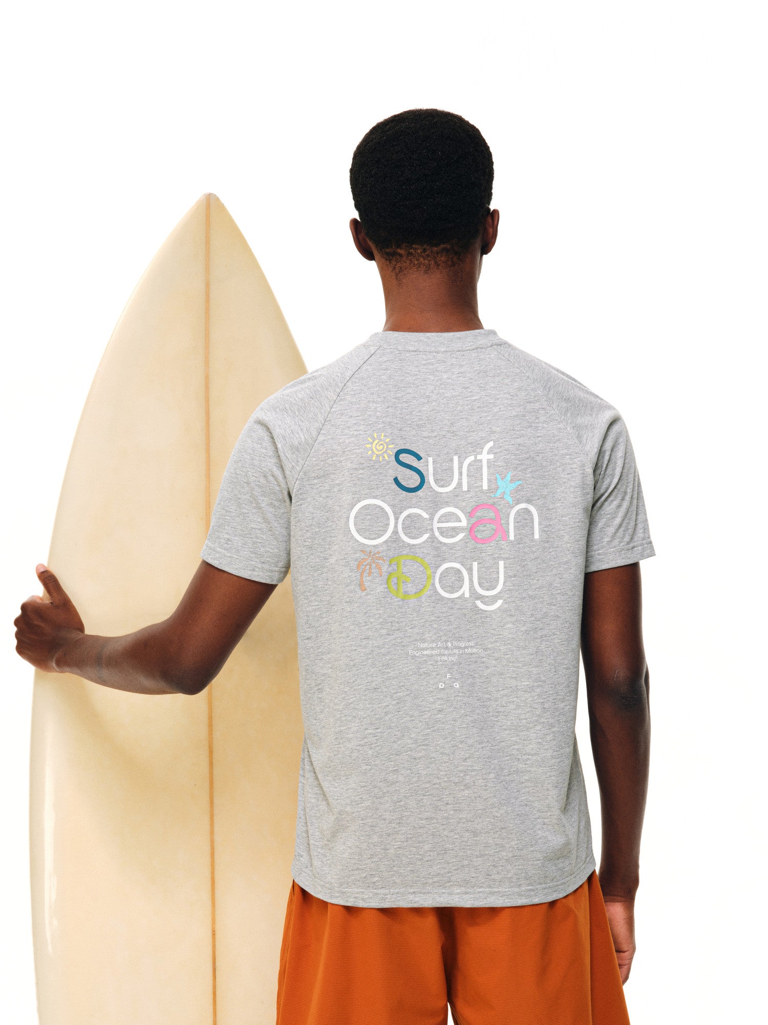 FPA Summer Beach Vacation Quick-Dry Short Sleeve T-Shirt, Summer Crew Neck Outdoor Dopamine Couple Casual Tee