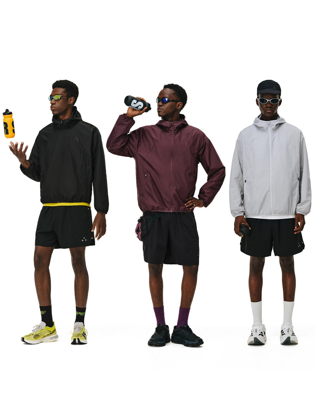 FPA Split Panel Sports Jacket – Chinese Streetwear Outdoor Unisex Short Fit Casual Thin Hooded Coat for Spring/Autumn