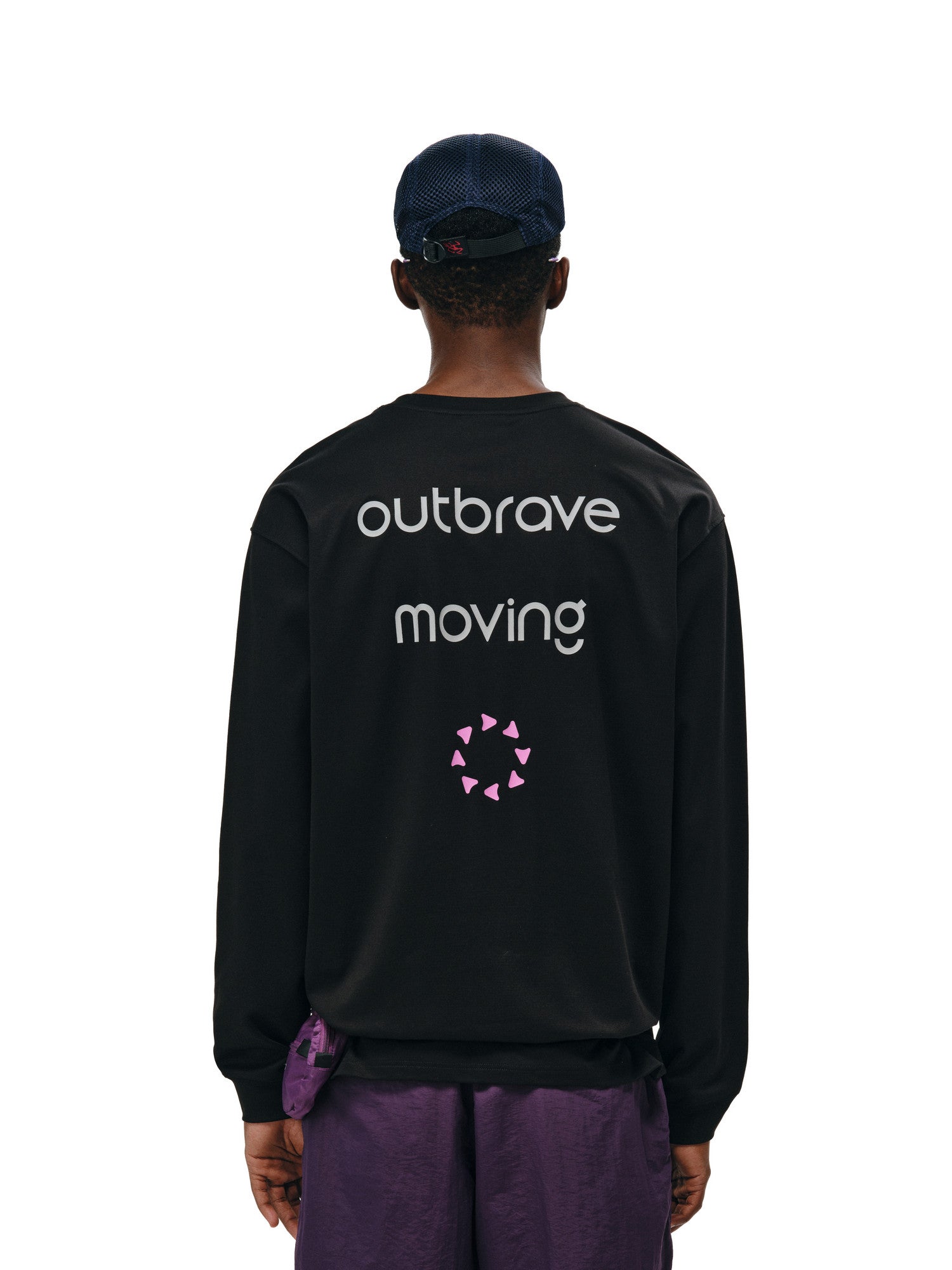 FPA Brand Distressed Long-Sleeve Slogan Tee